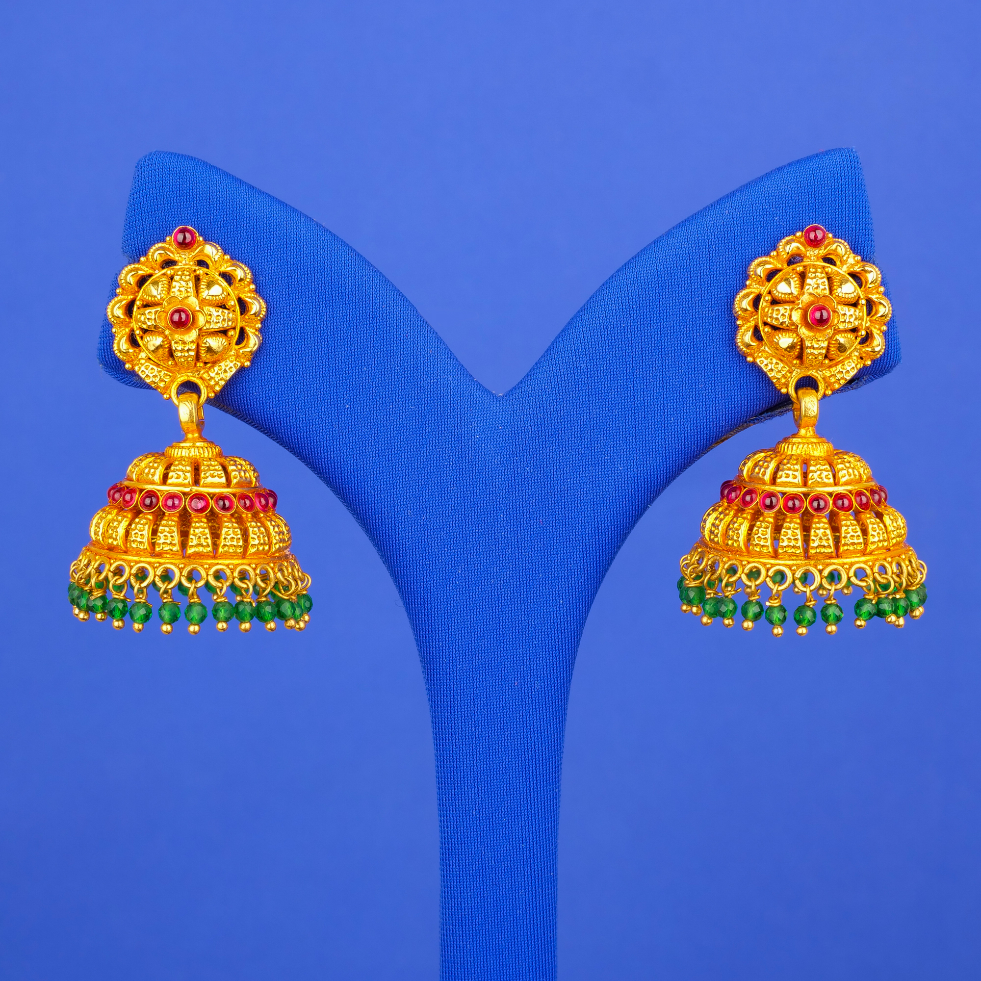 22k Gold 'Antique' Earrings