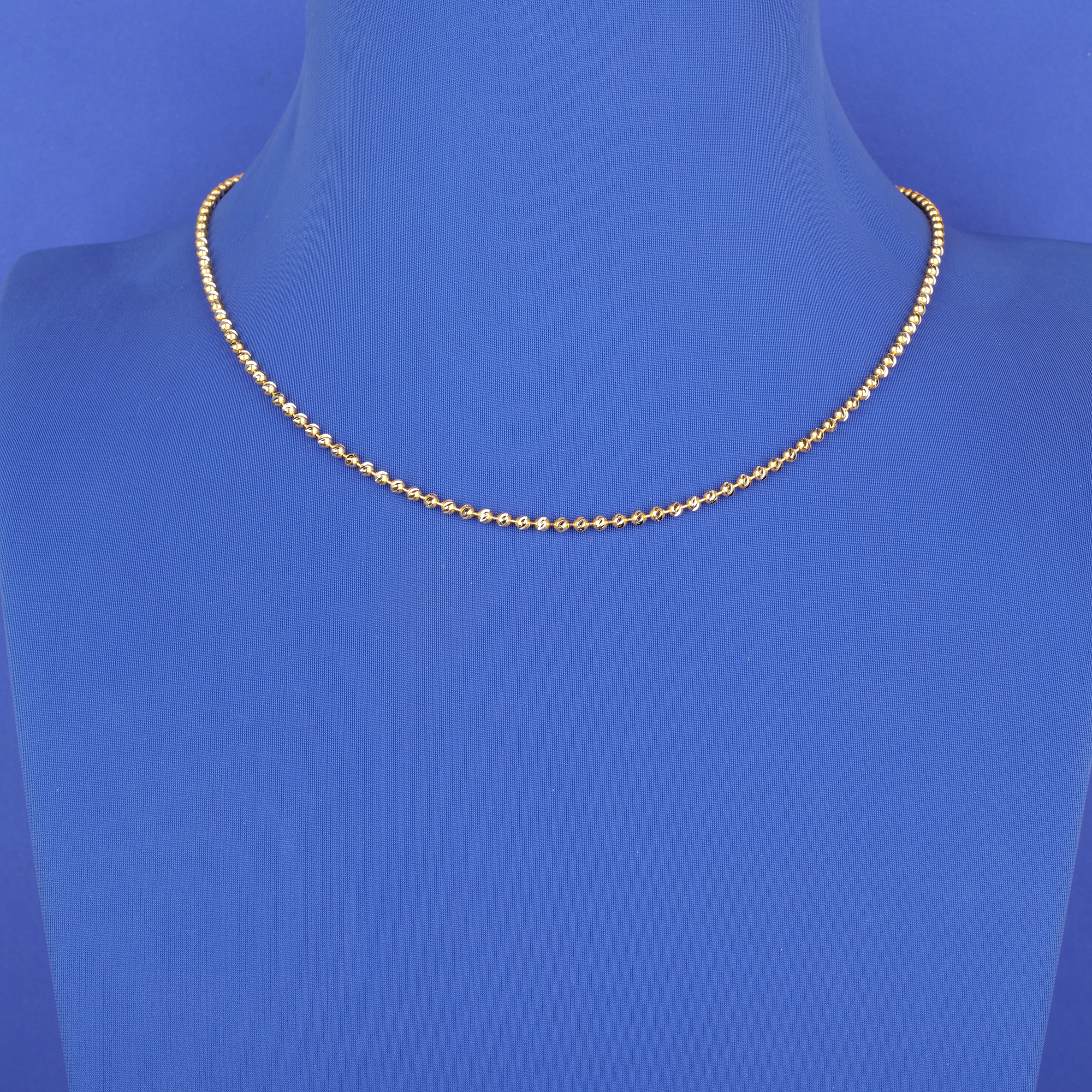 22K Two-Tone Gold Chain