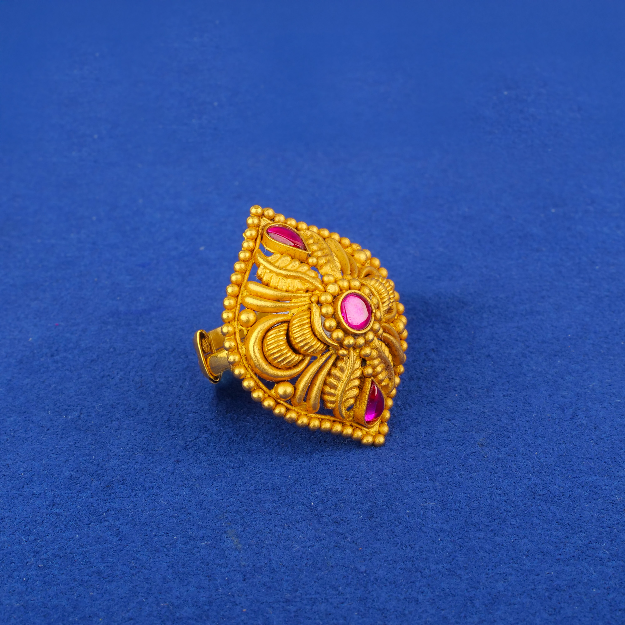 22K Gold 'Antique' Ruby Ring