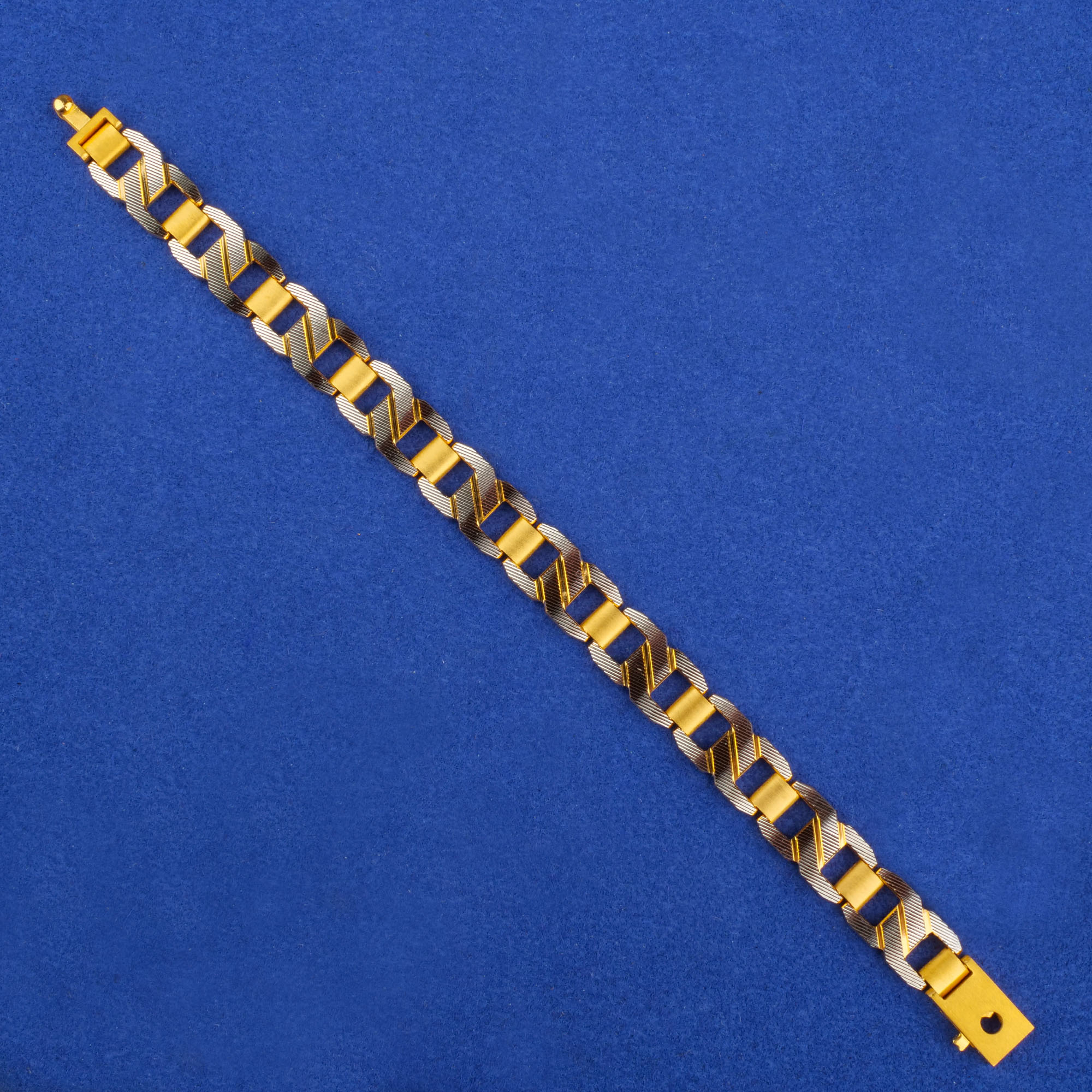 22K 'Fancy' Two-Tone Gold Bracelet