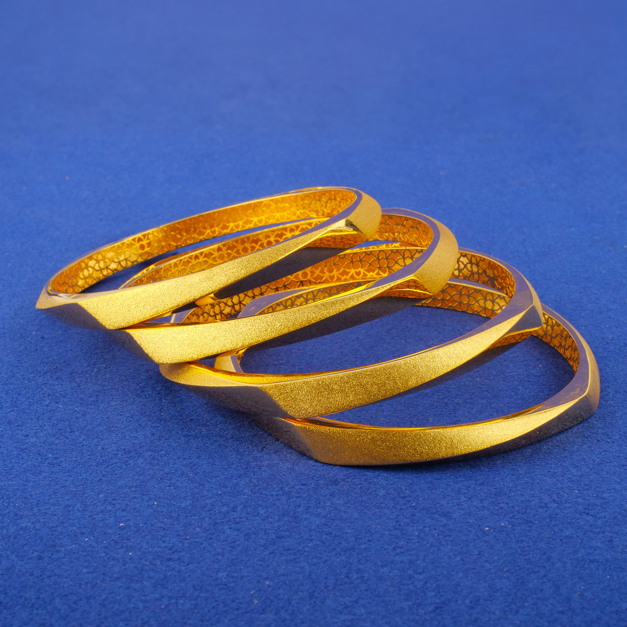 Twenty-Two Karat 'Fancy' Gold Bangles