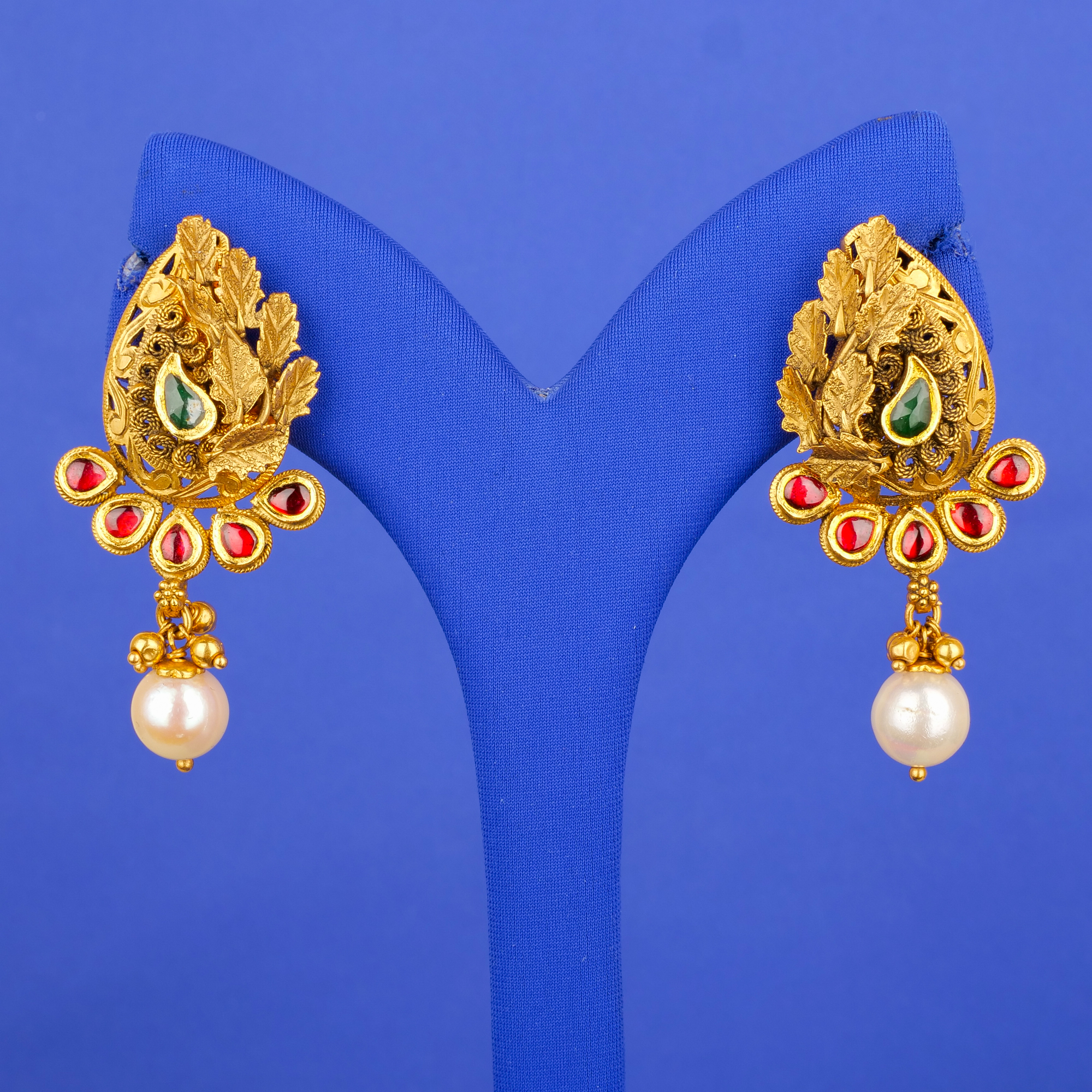 22K Gold 'Antique' Earrings