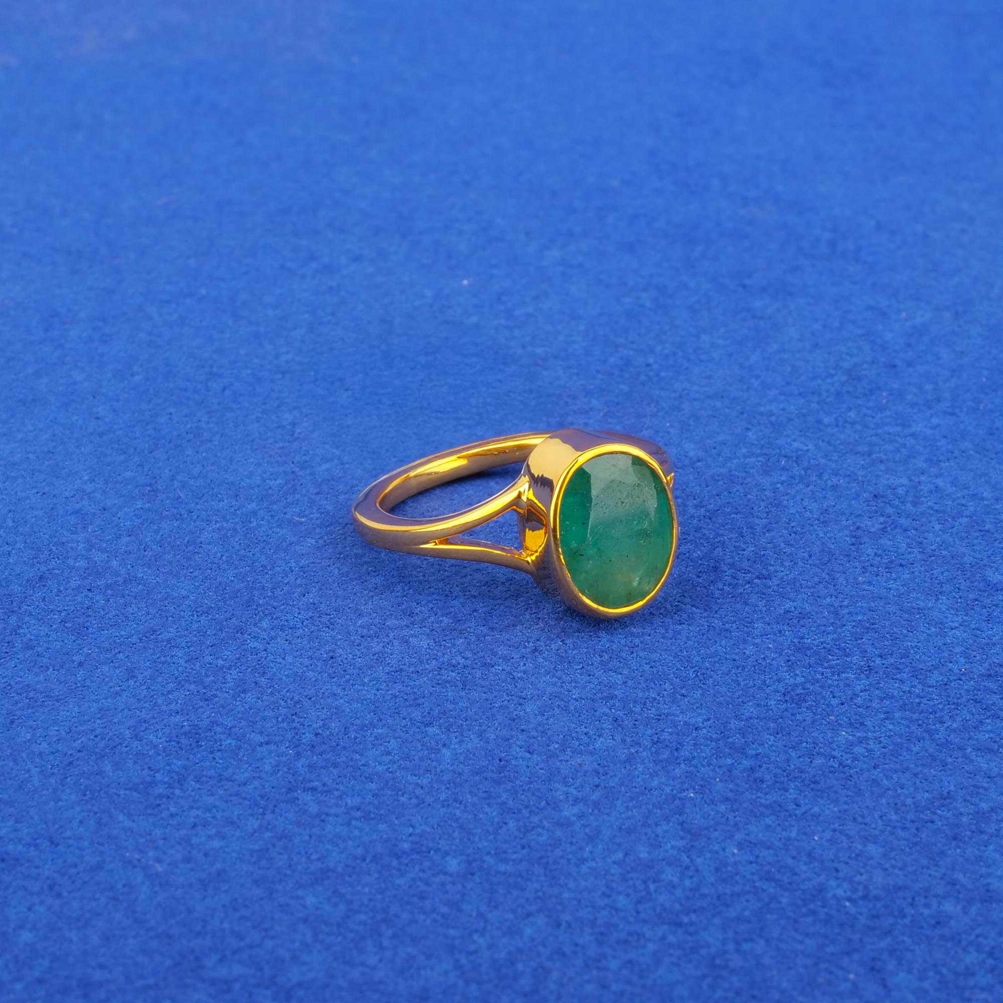 Twenty-Two Karat Emerald Astrological Ring