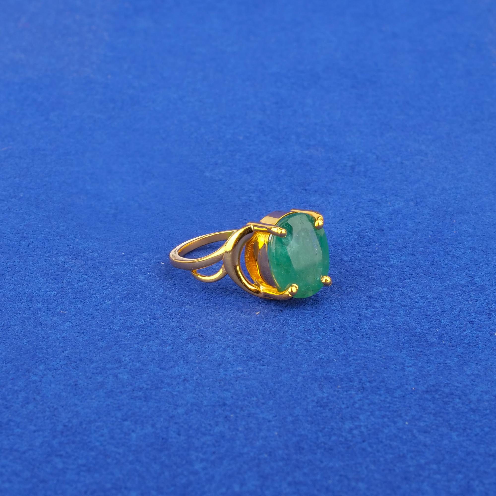 Twenty-Two Karat Emerald Astrological Ring