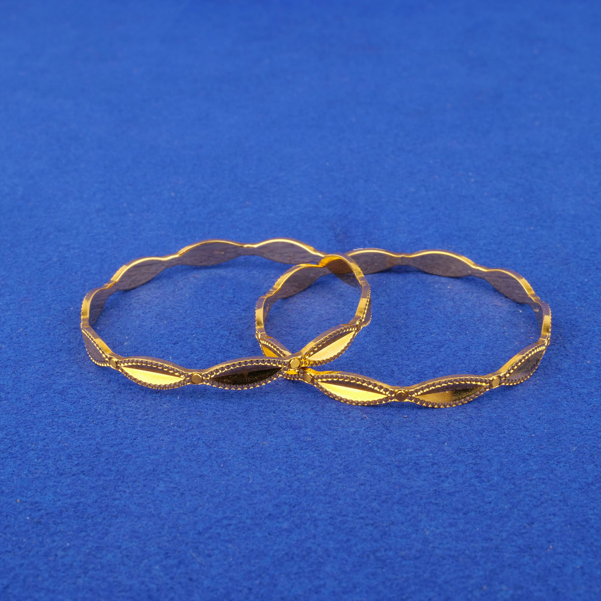 Twenty-Two Karat Baby 'Fancy' Gold Bangles (Cat. #45B)