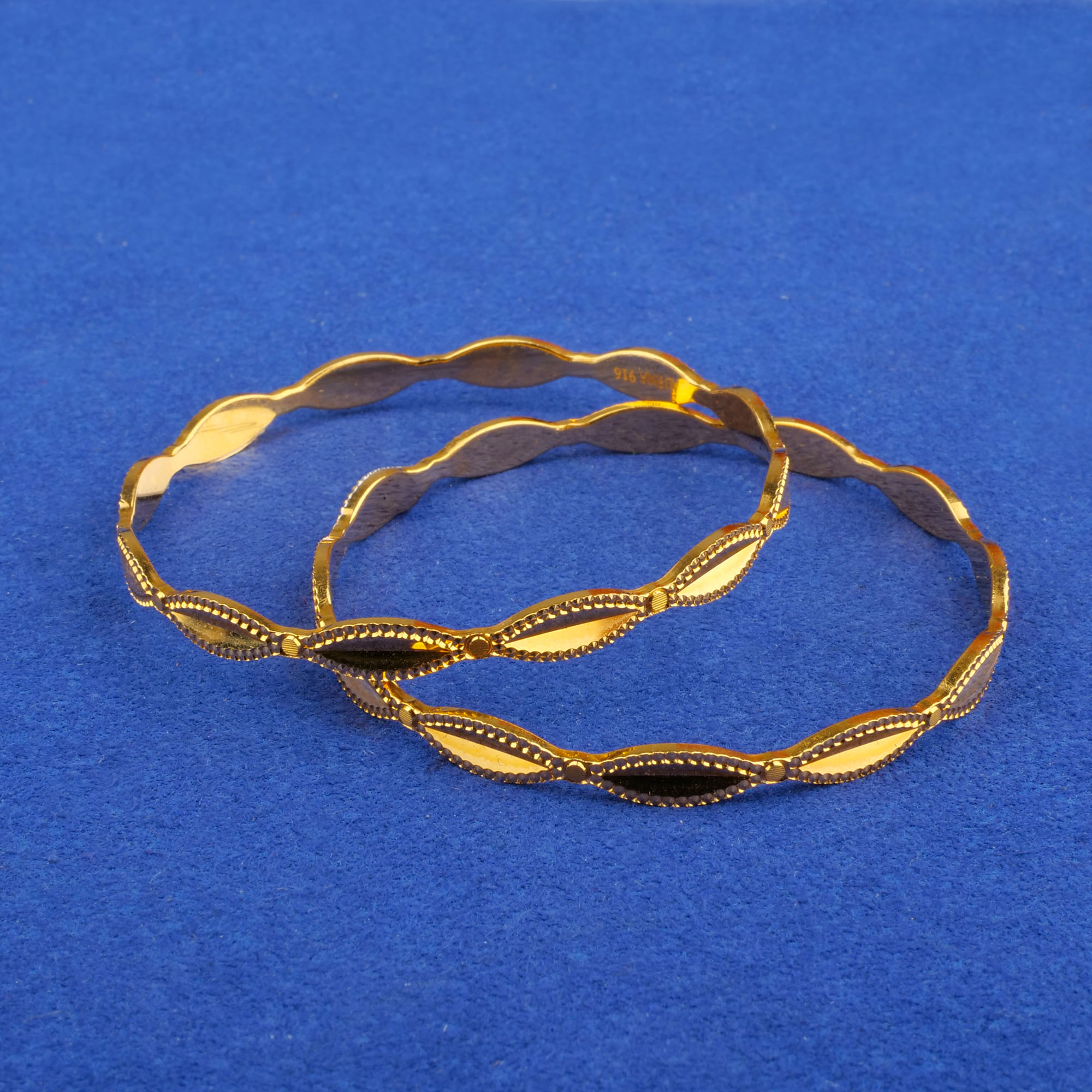 22K Baby 'Fancy' Gold Bangles