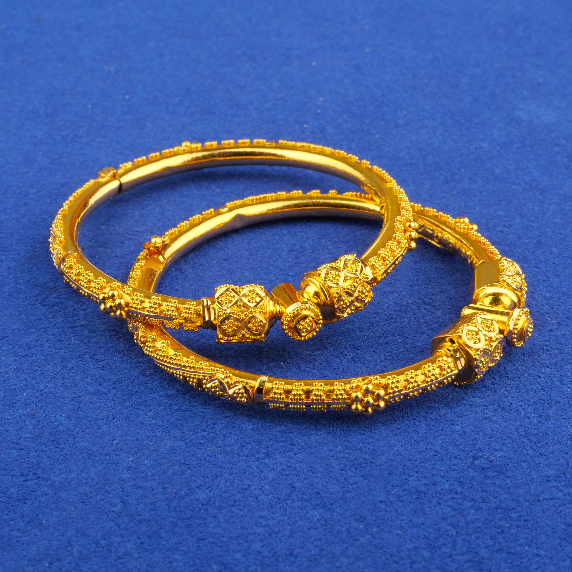 22K Baby Gold Bangle Pair