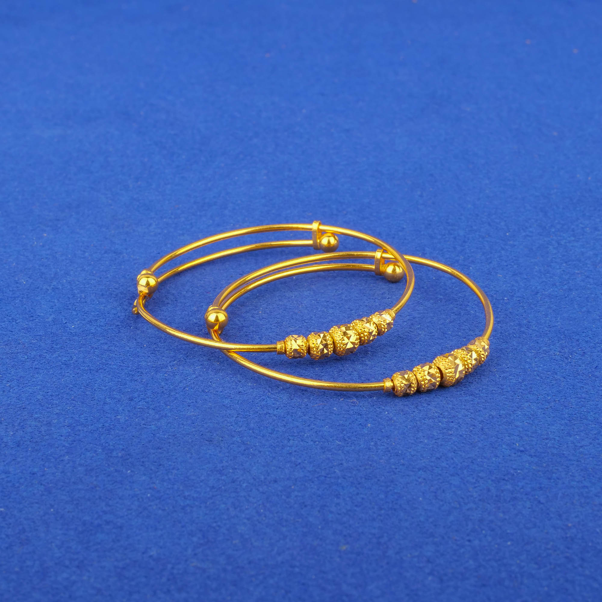 22K Baby Gold 'Adjustable' Bangles