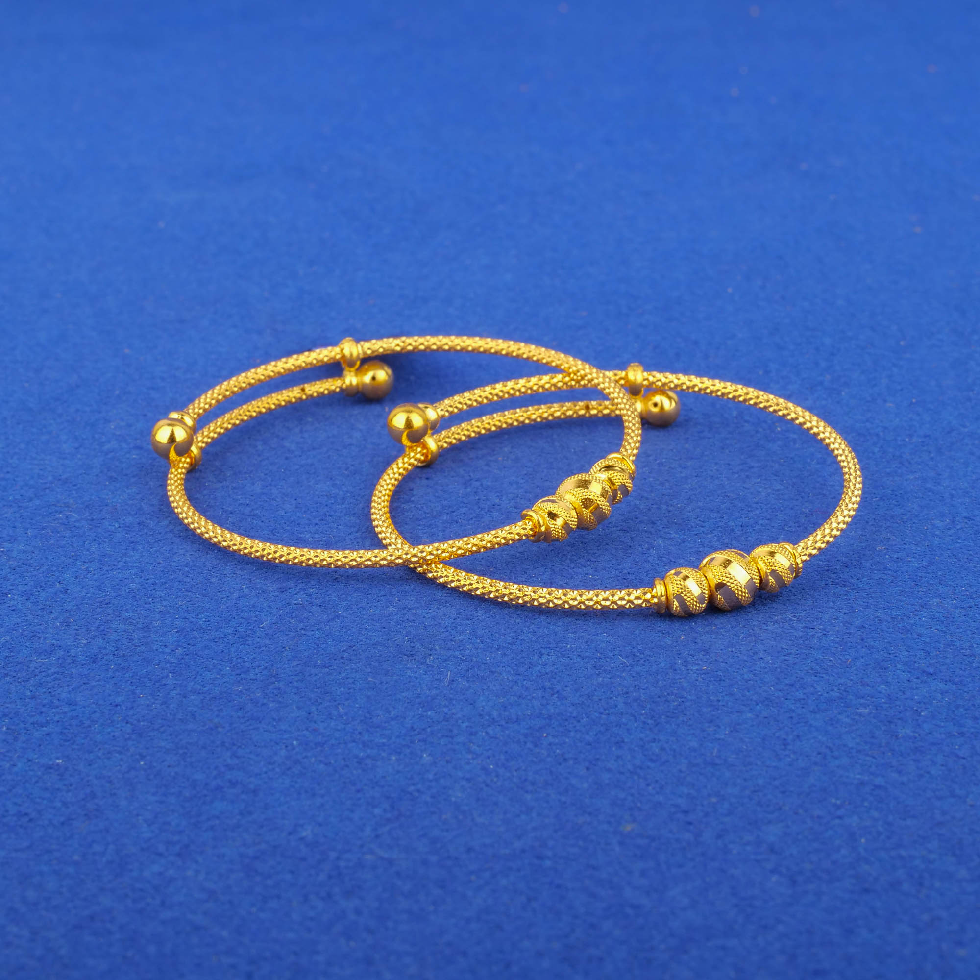 22K Baby Gold 'Adjustable' Bangles