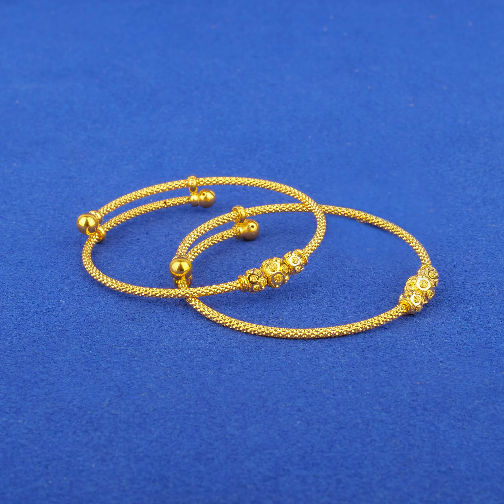 22K Baby Gold 'Adjustable' Bangles