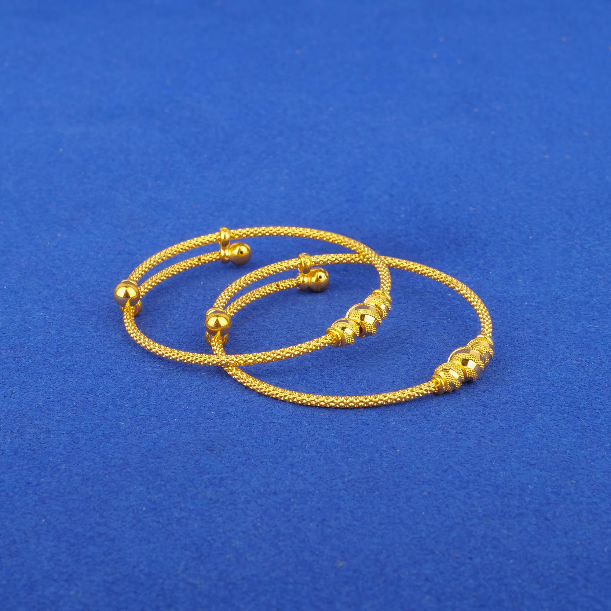 22K Baby Gold 'Adjustable' Bangles