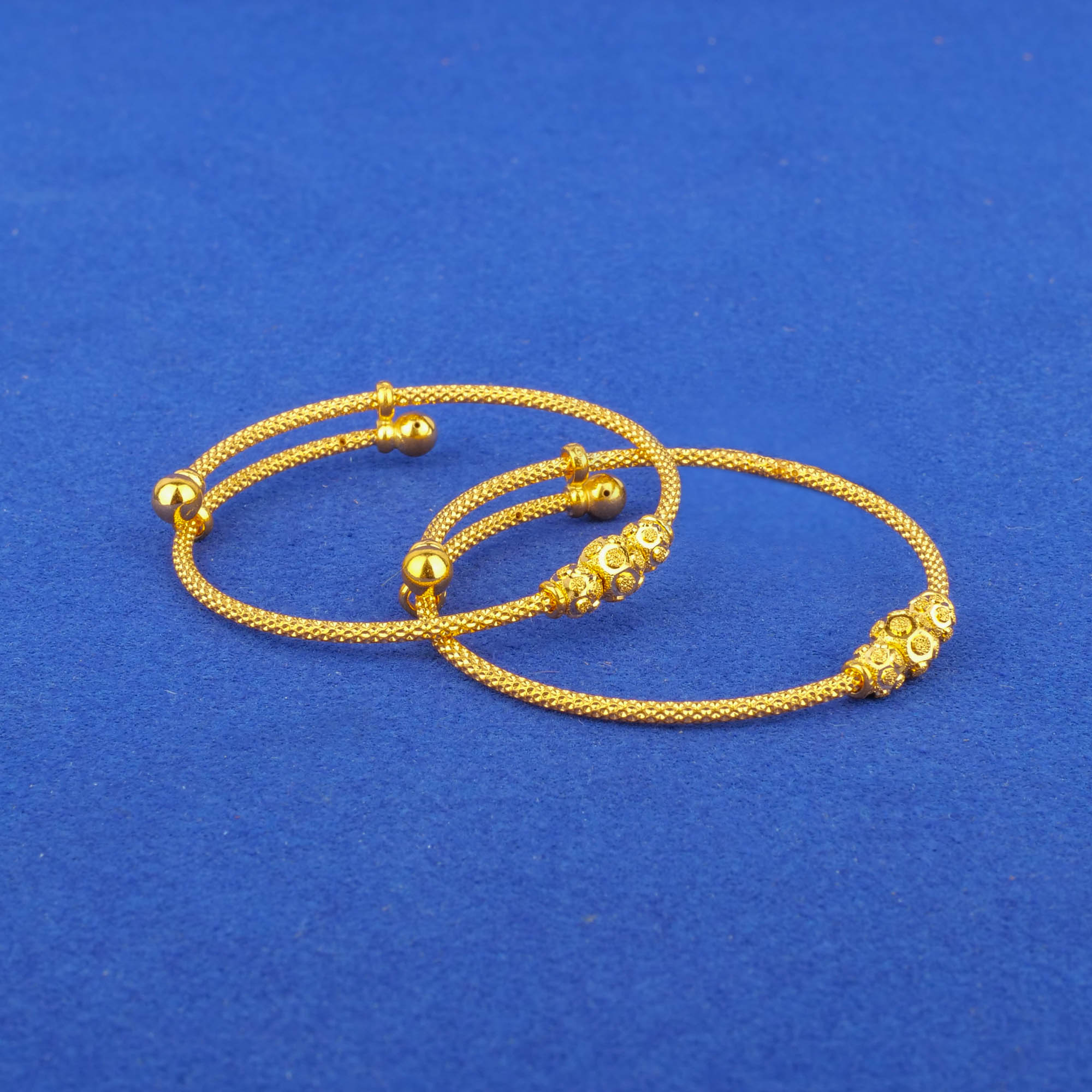 22K Baby Gold 'Adjustable' Bangles