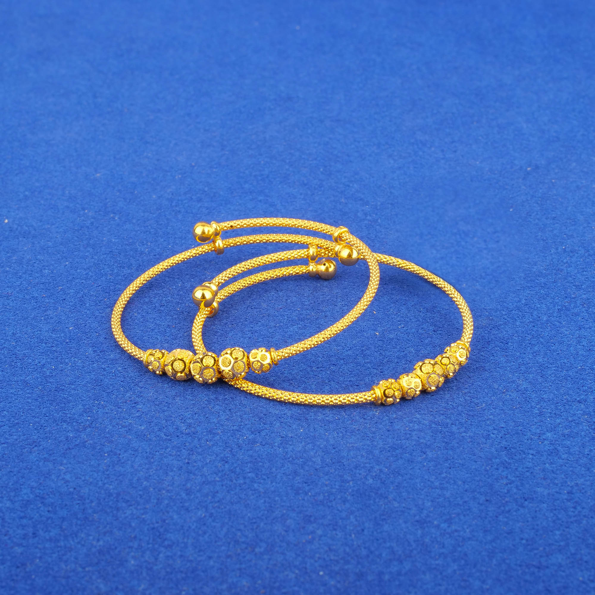 22K Baby Gold 'Adjustable' Bangles