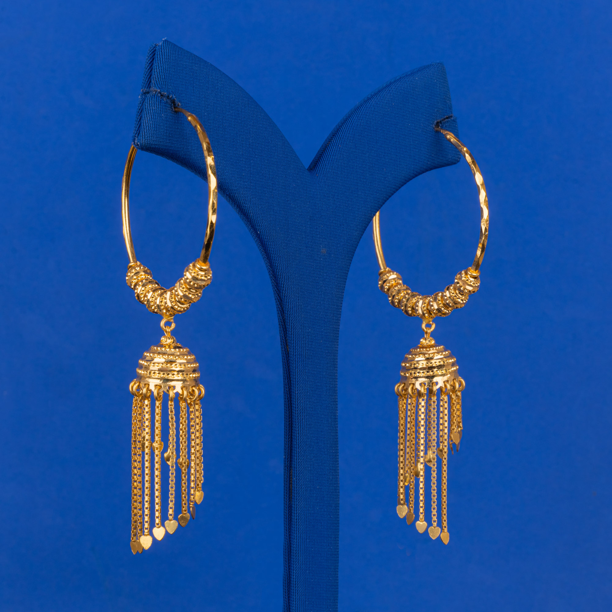 Handmade 22K Gold Bali Earrings