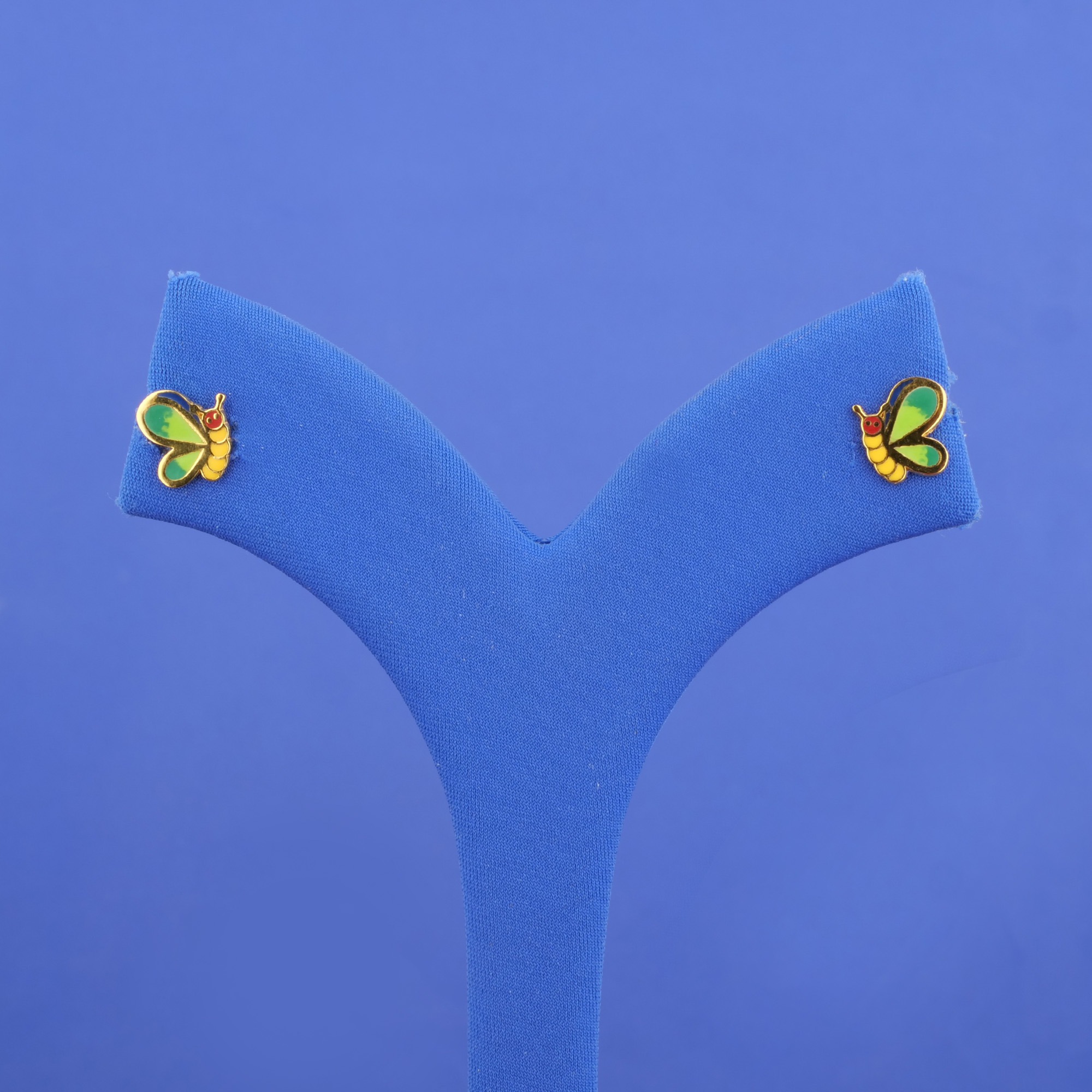 22K Baby Minakari Gold Earrings