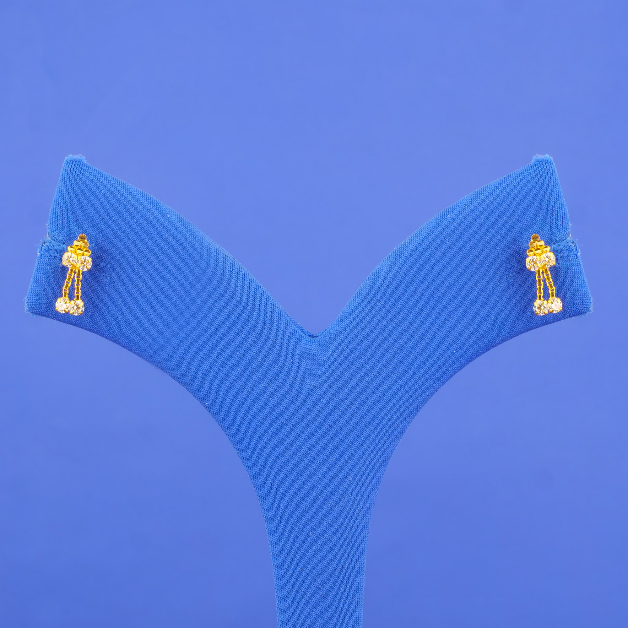 Twenty-Two Karat Baby Gold Cubic Zirconia 'Drop' Earrings