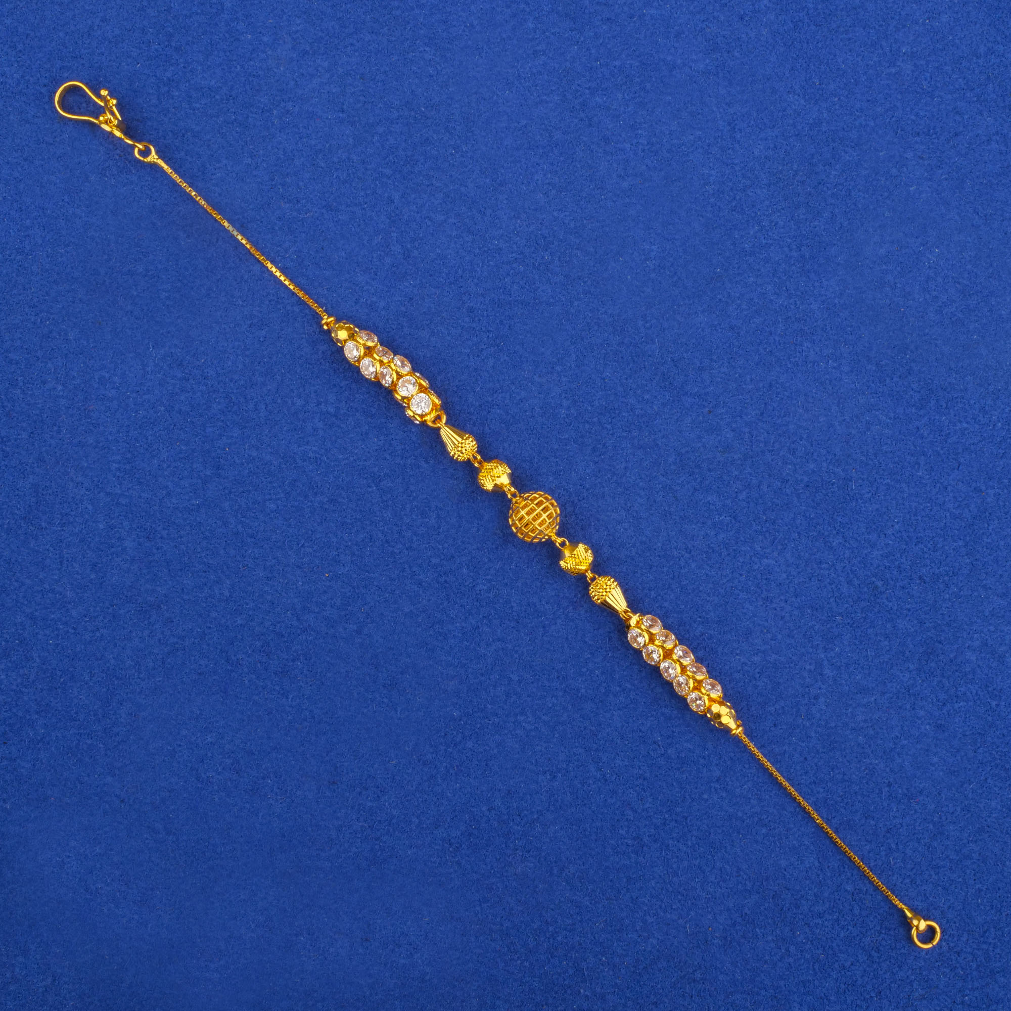 22K Gold Cubic Zirconia Bracelet