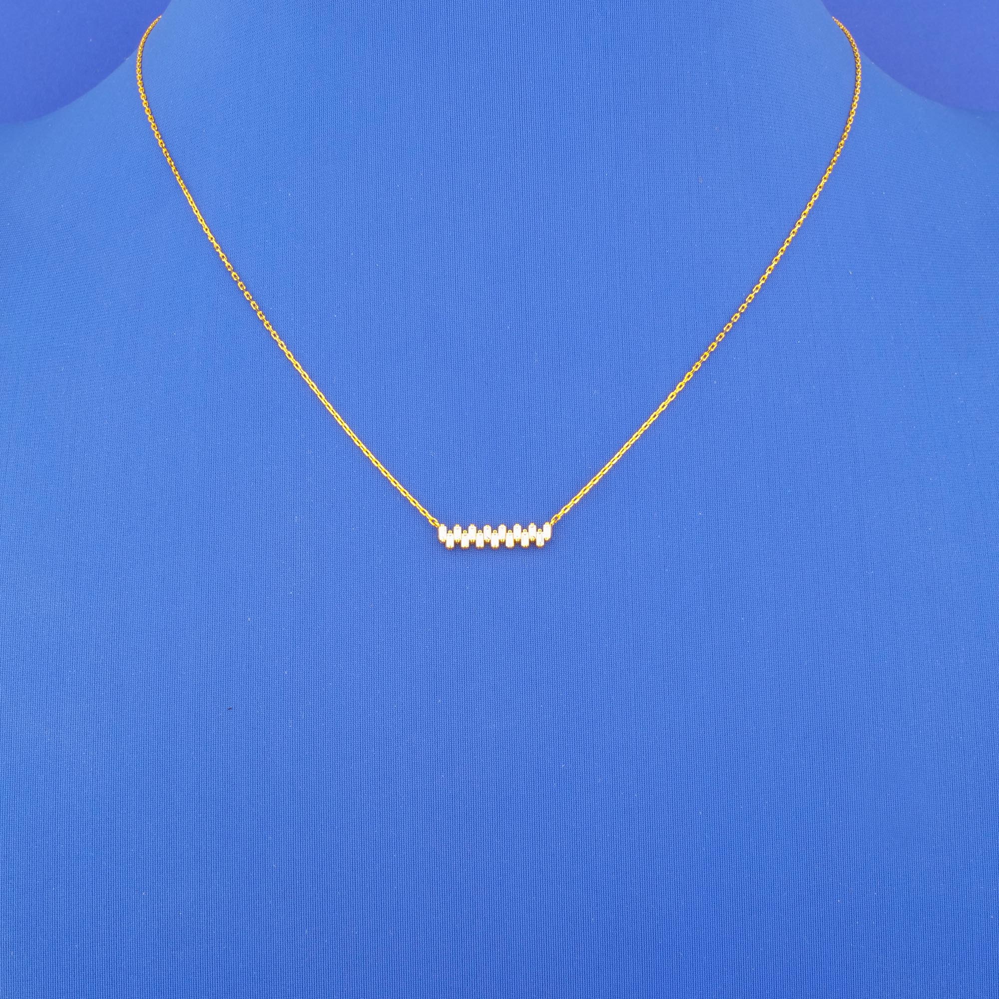 22K Gold Cubic Zirconia Necklace
