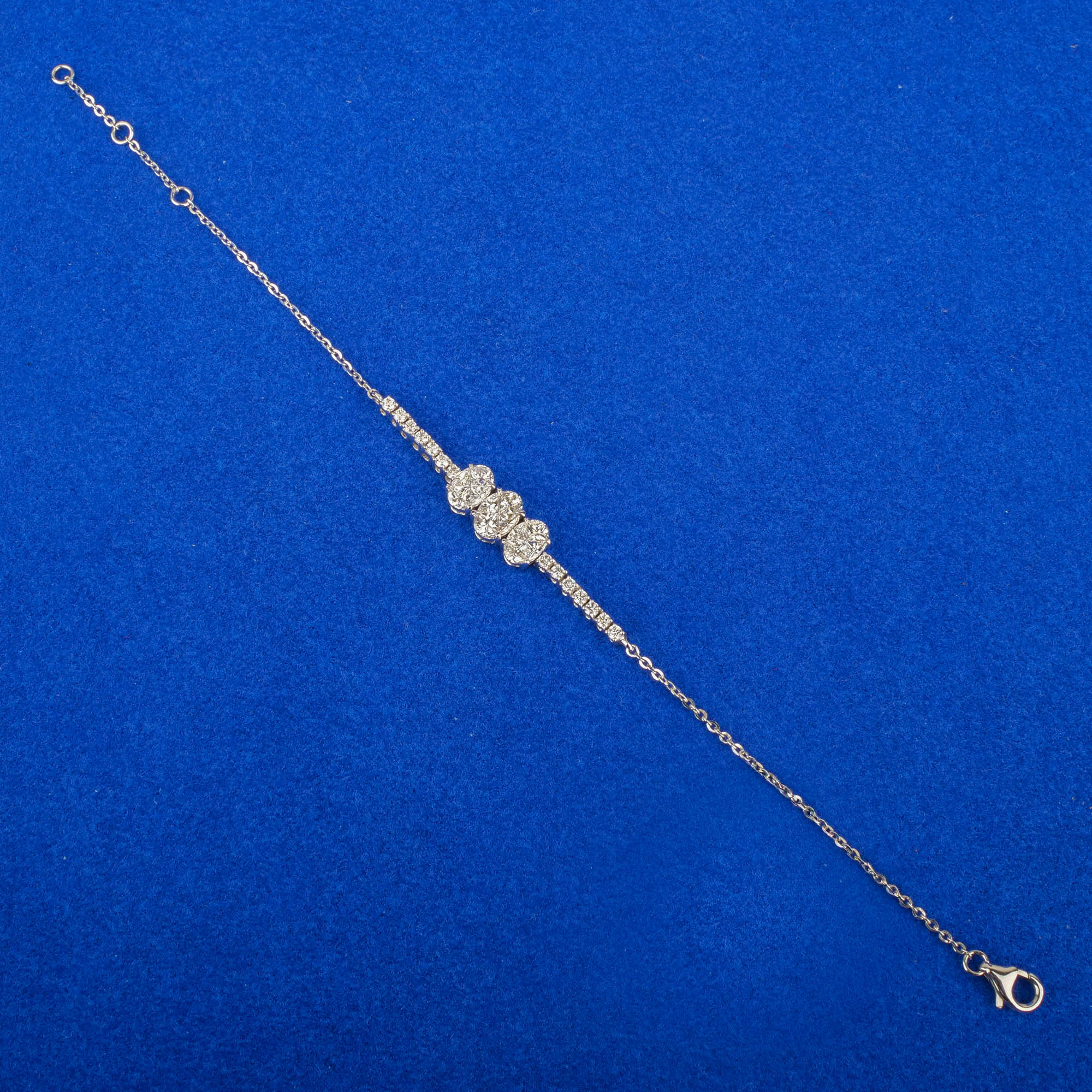 18K White Gold Diamond Bracelet