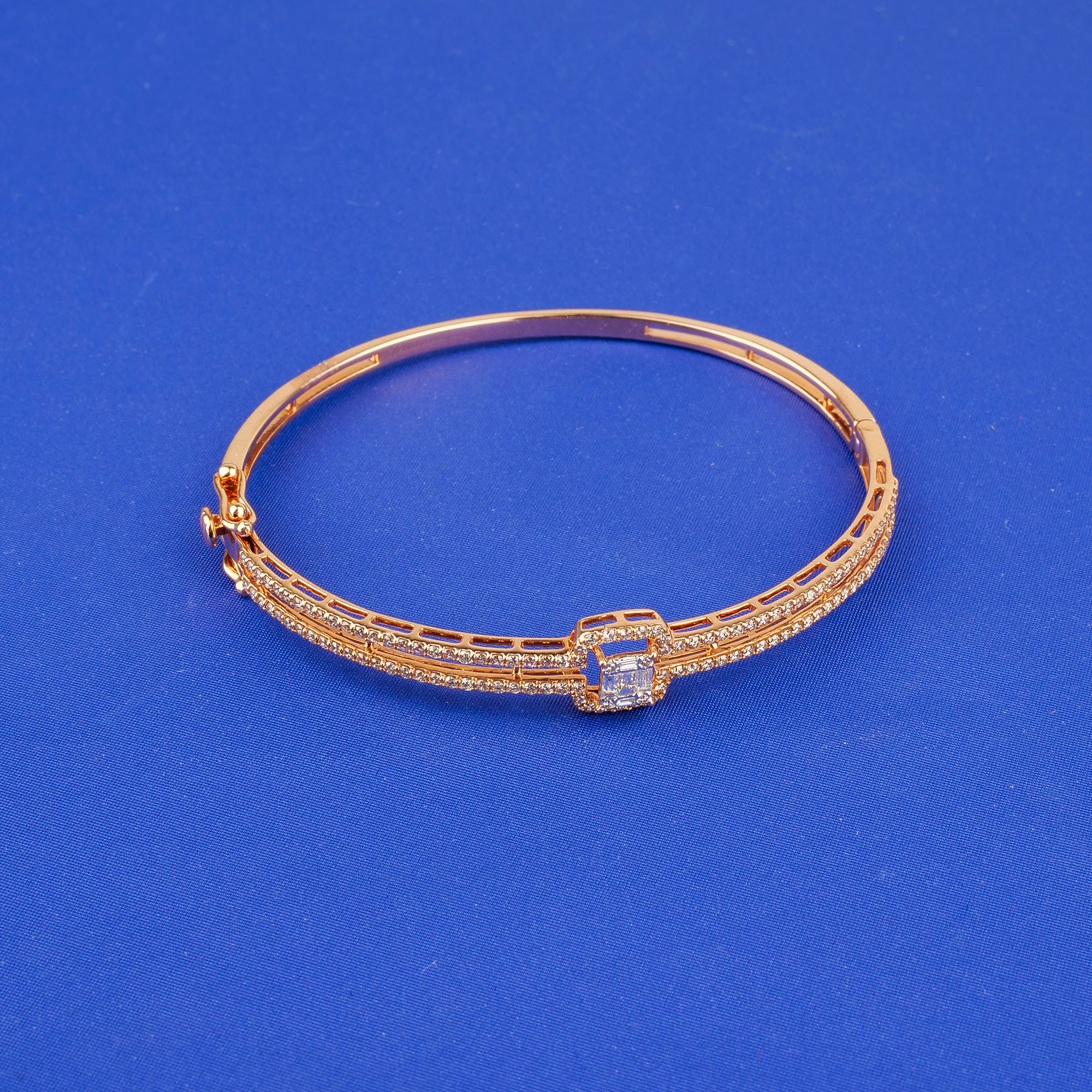 18K Rose Gold Diamond Bangle/Bracelet