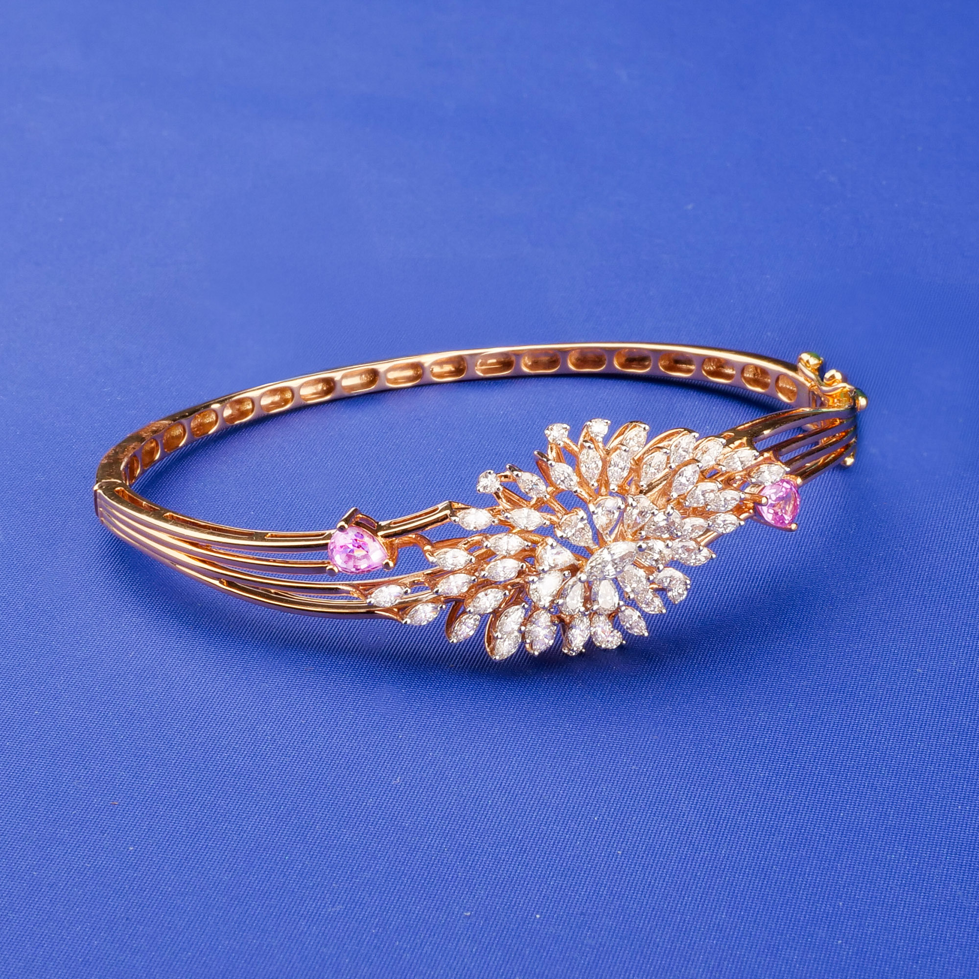 18K Rose Gold Diamond Bangle/Bracelet