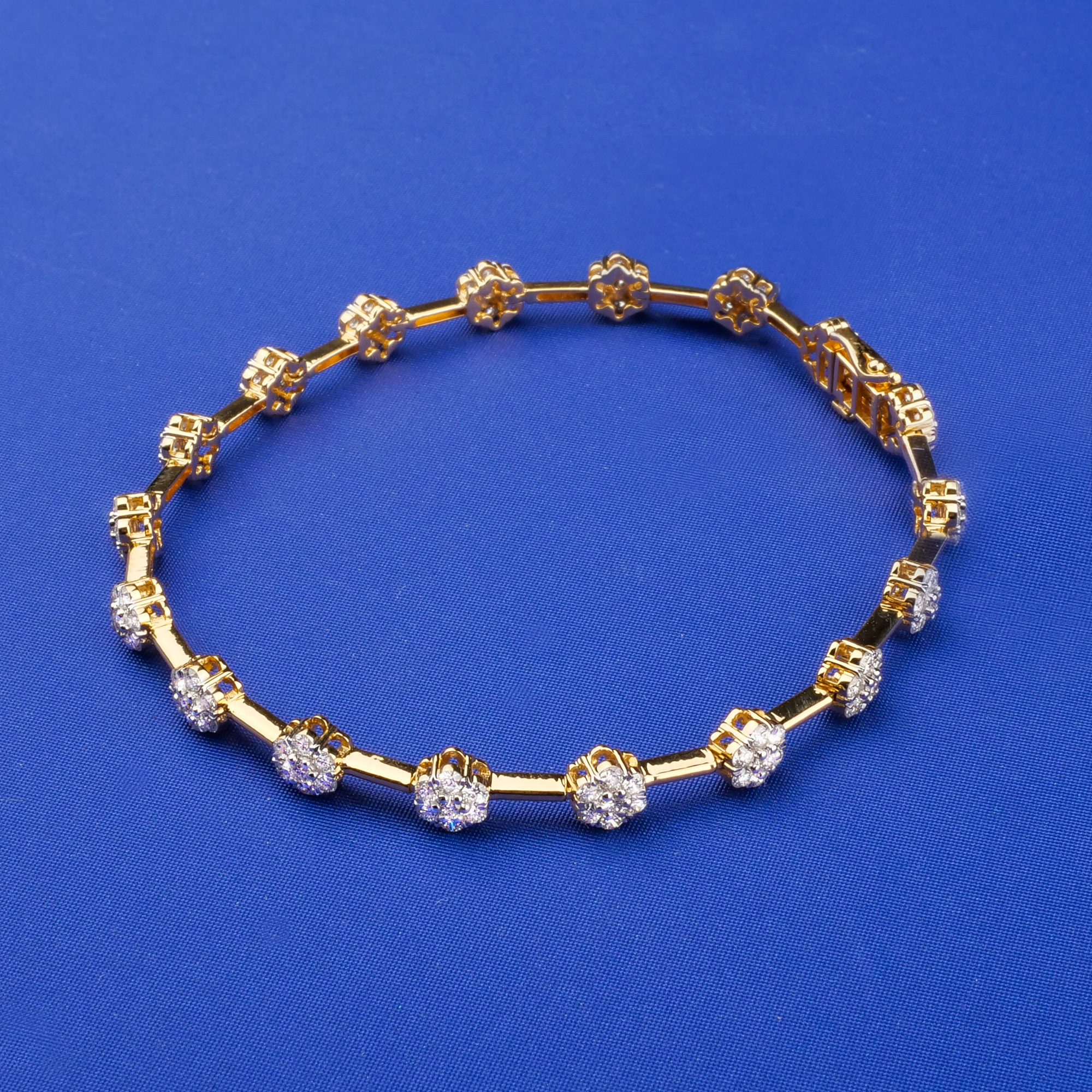 18K Yellow Gold Diamond Bracelet (Cat. #10)