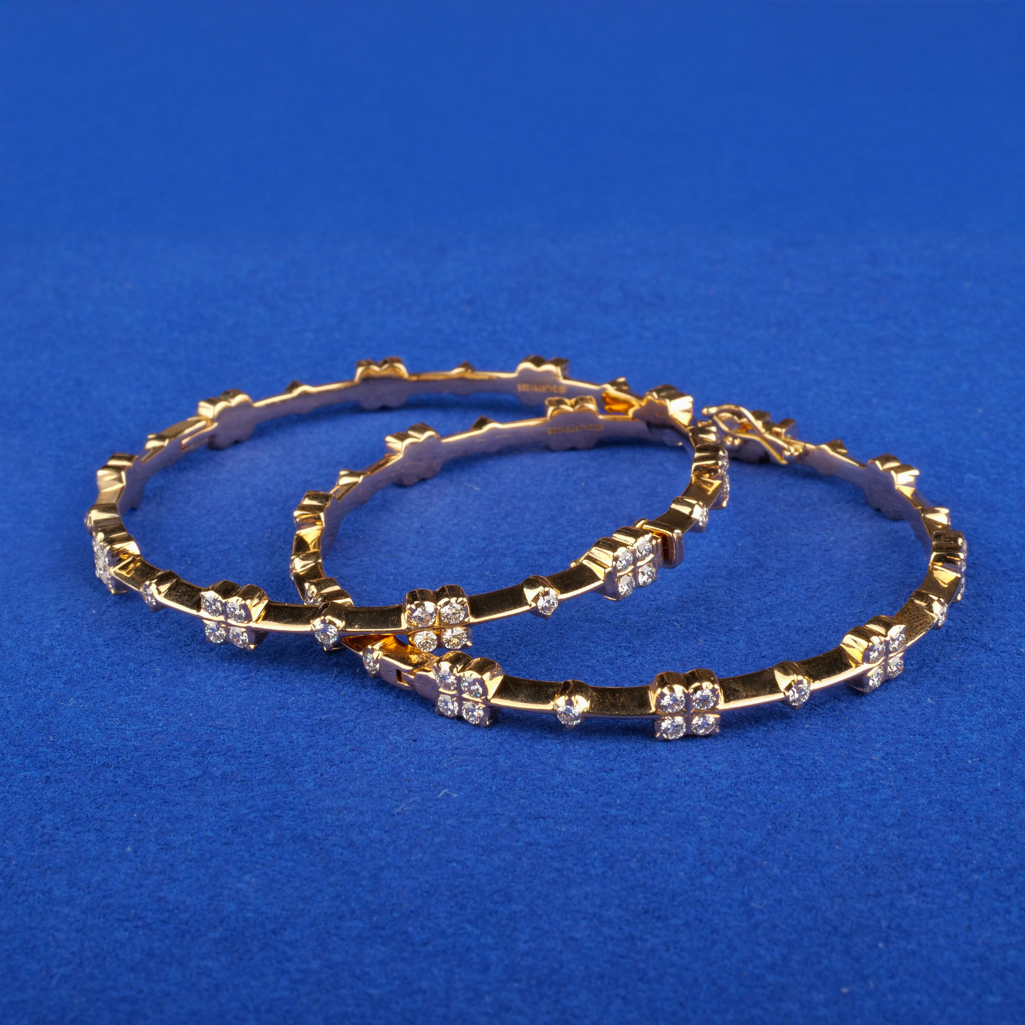 18K Diamond Bangles