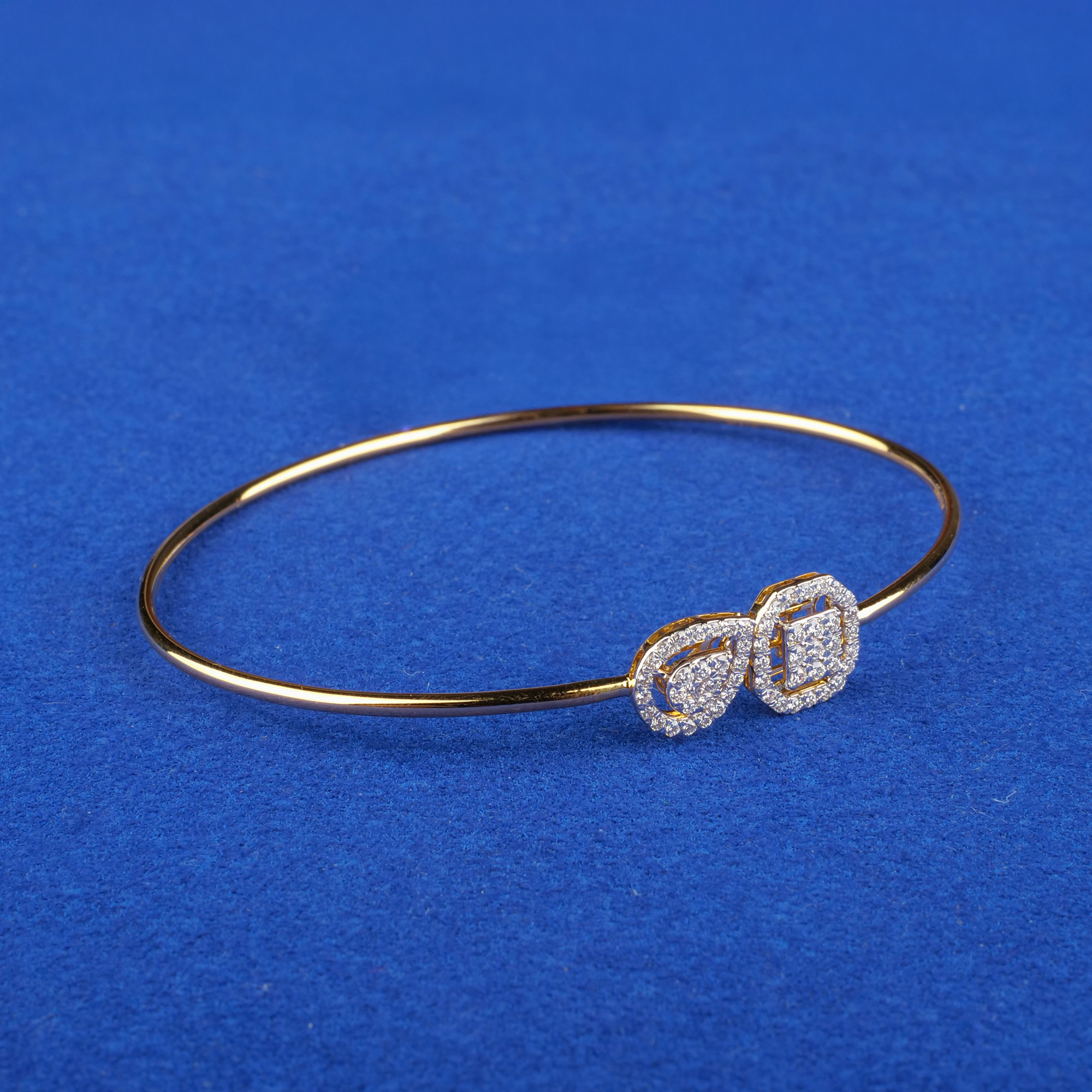 18K Yellow Gold Diamond Bangle/Bracelet