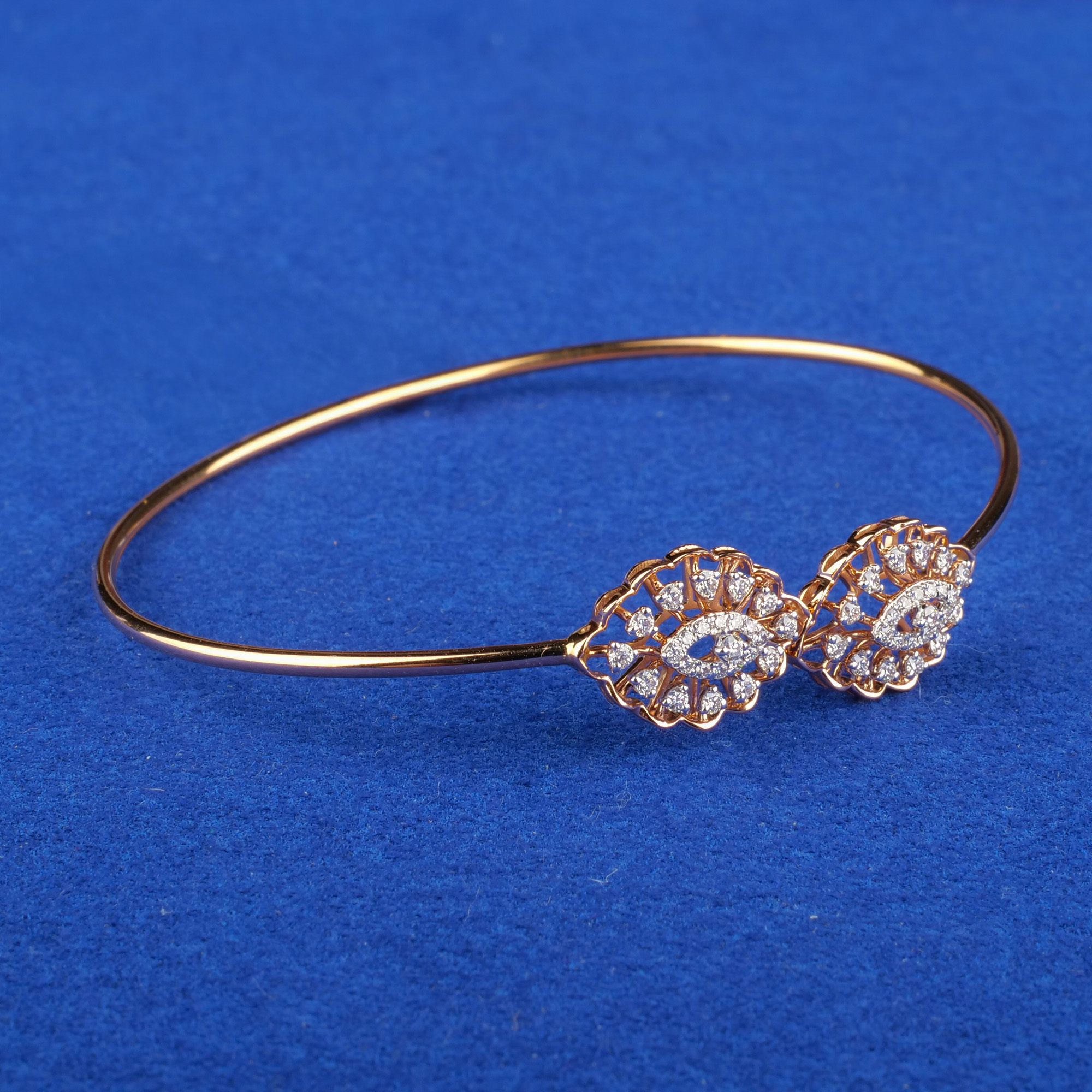 18K Rose Gold Diamond Bangle/Bracelet