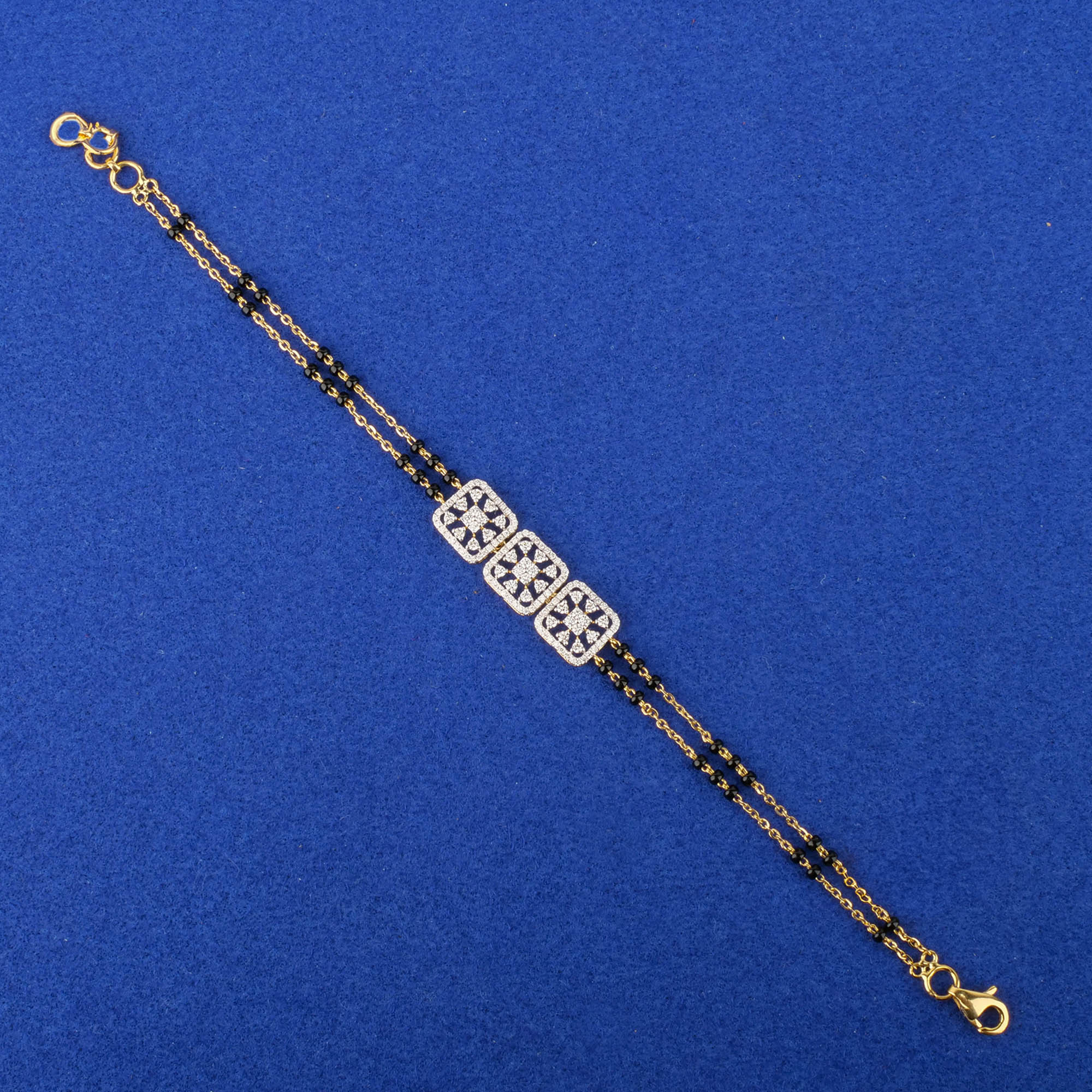 18K Yellow Gold Diamond 'Mangalsutra' Bracelet