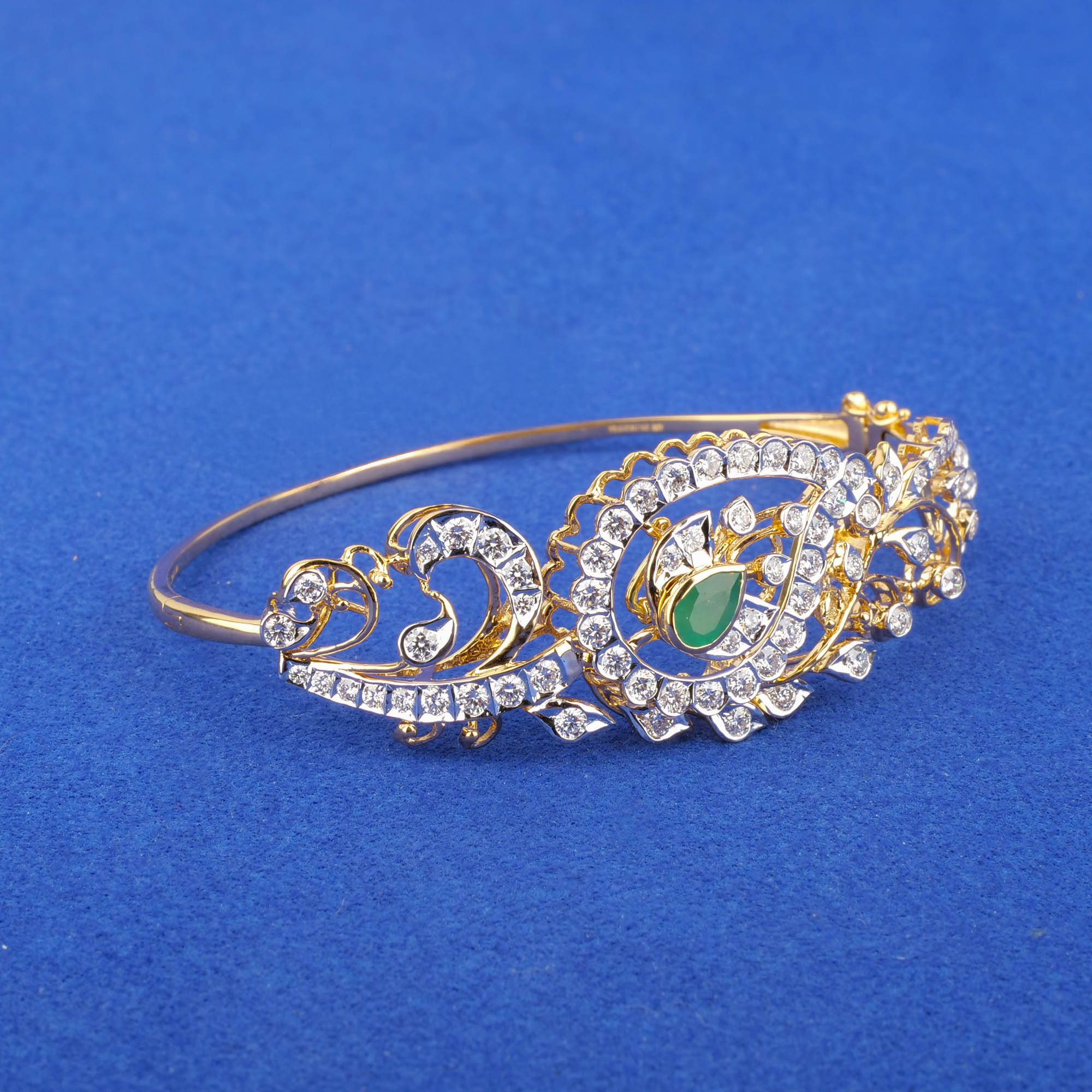 18K Yellow Gold Diamond Bangle/Bracelet (Intchg.)