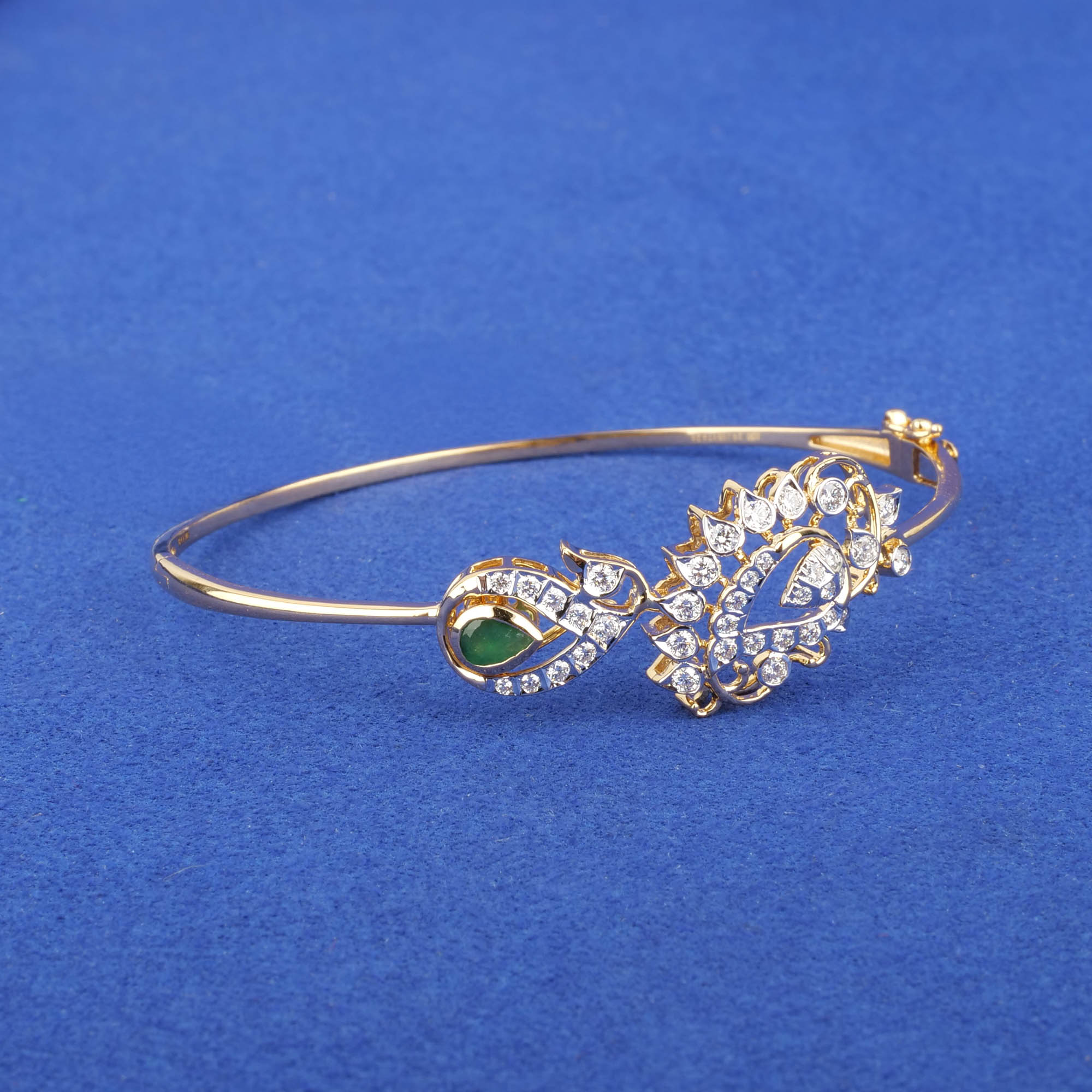 18K Yellow Gold Diamond Bangle/Bracelet (Intchg.)