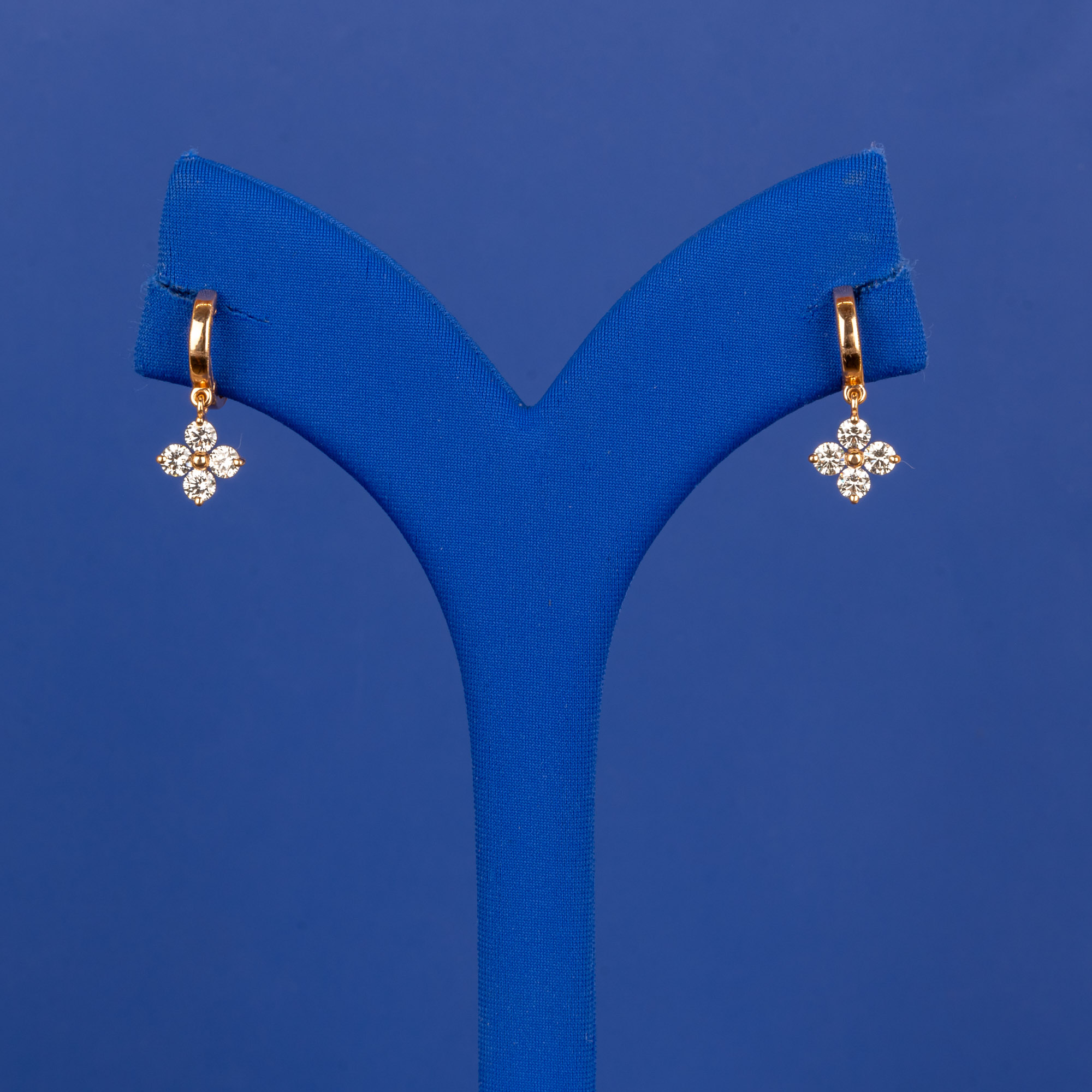 Enchanting Blush 18K Rose Gold Diamond Earrings