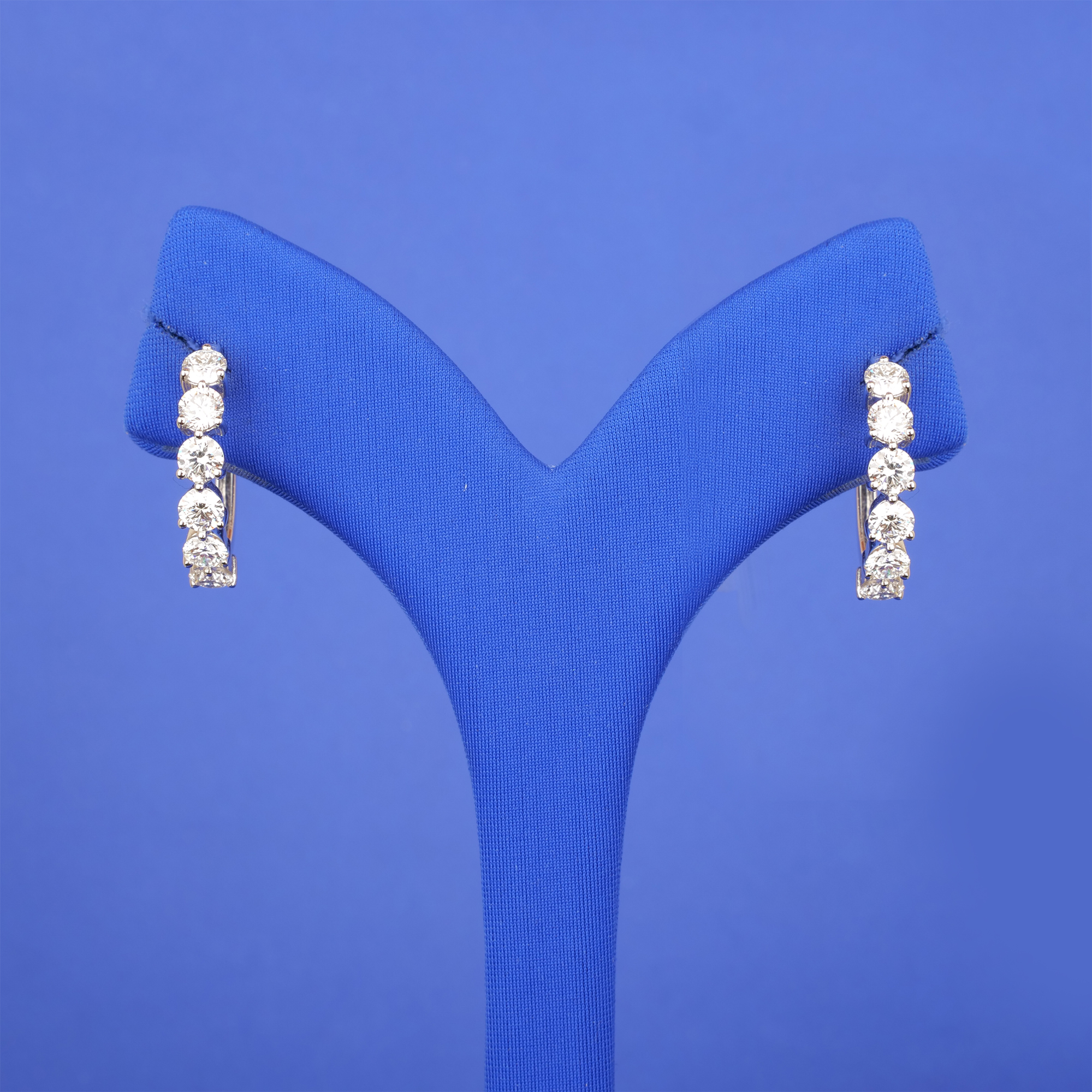18K WG Diamond 'Bali' Earrings