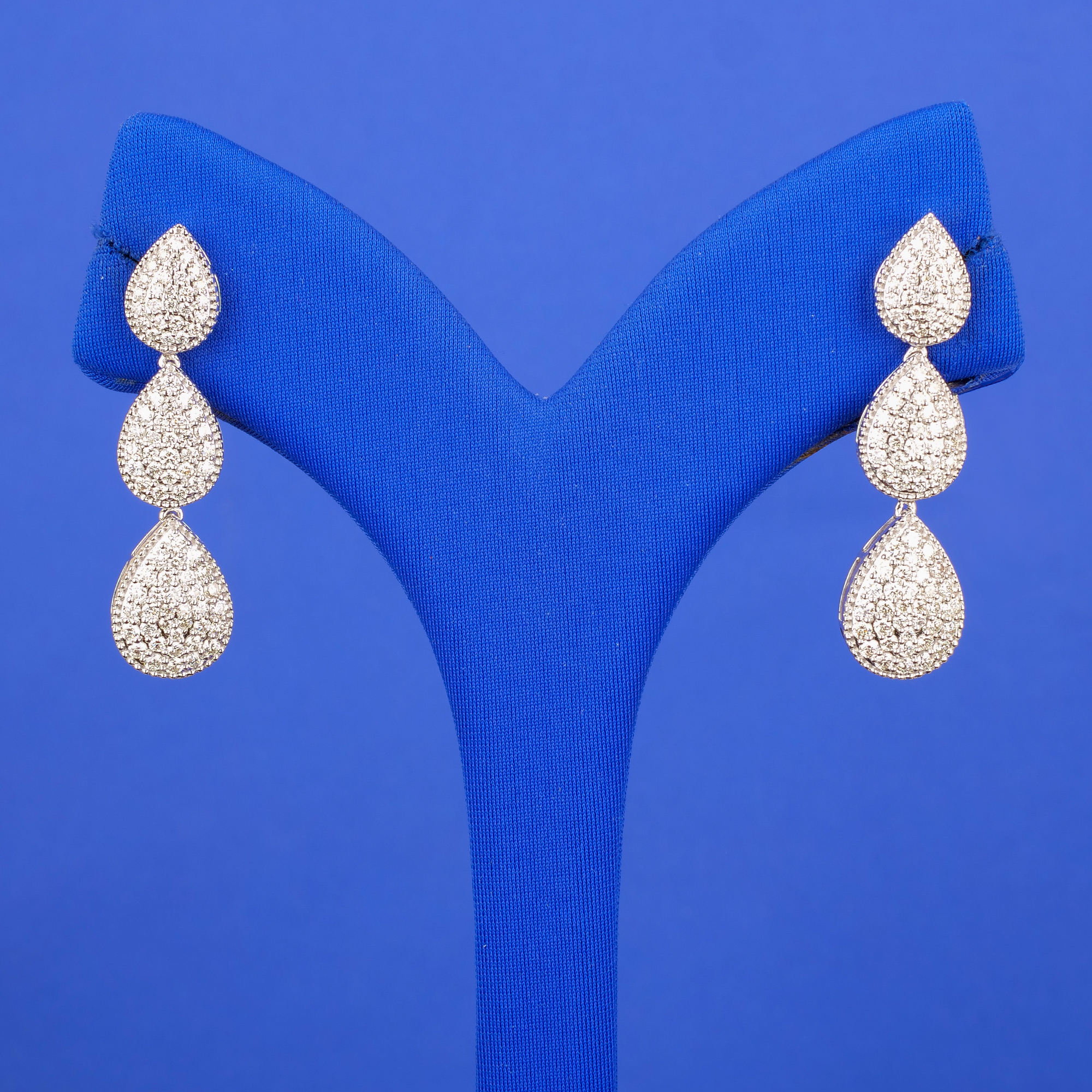 18K WG Diamond 'Drop' Earrings