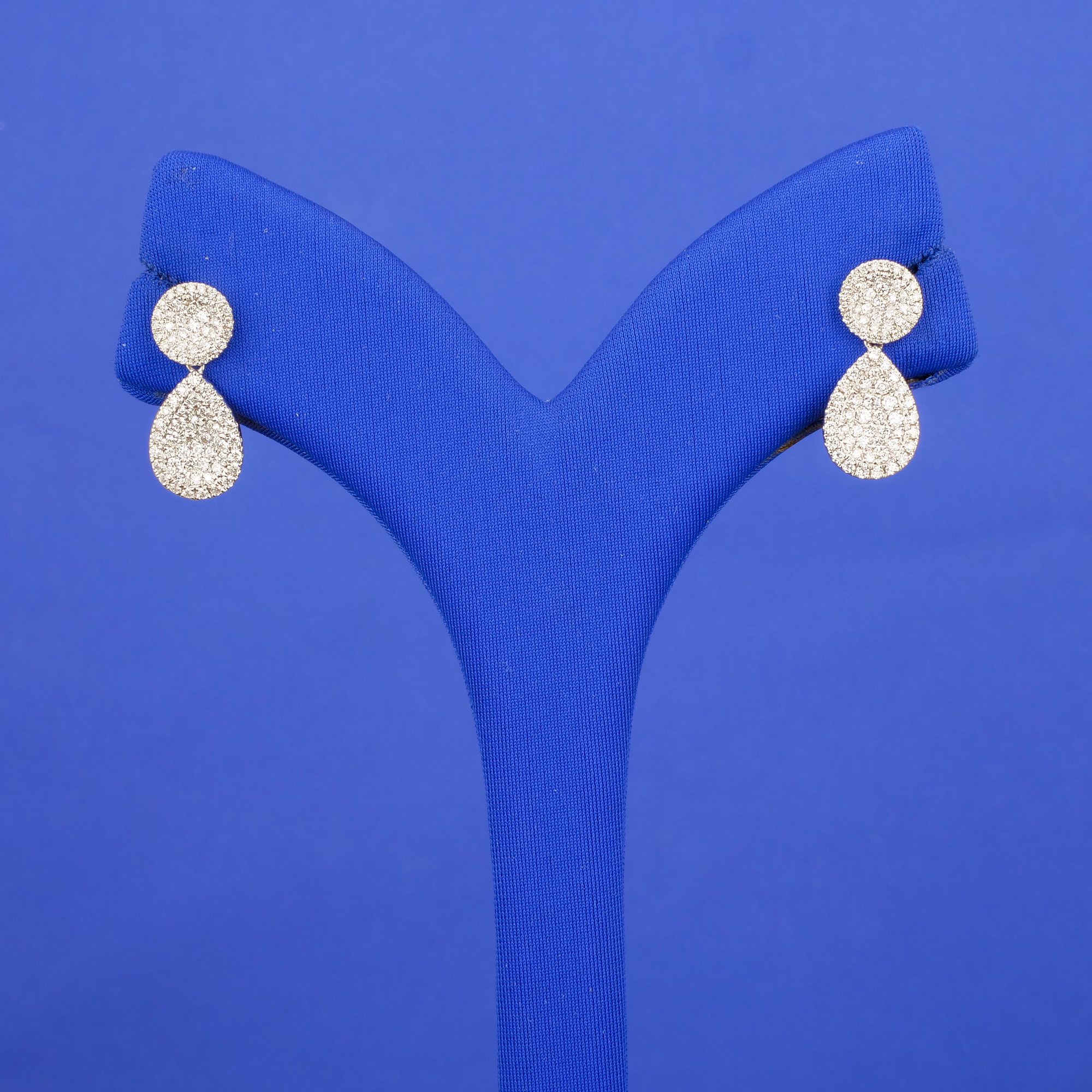 18K WG Diamond 'Drop' Earrings