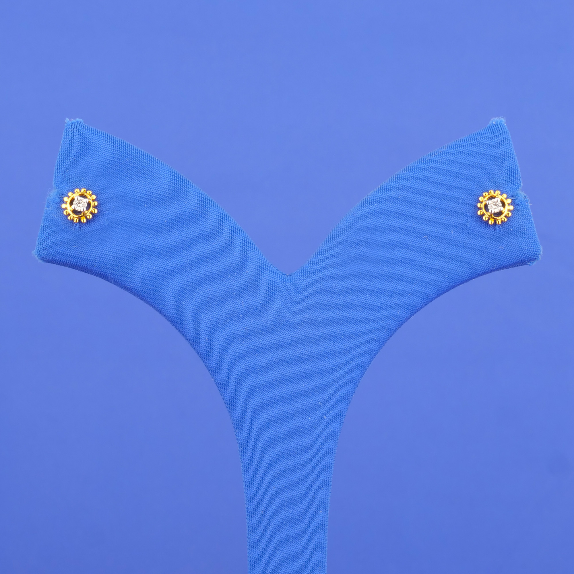 18K Yellow Gold 'Baby' Diamond Earrings
