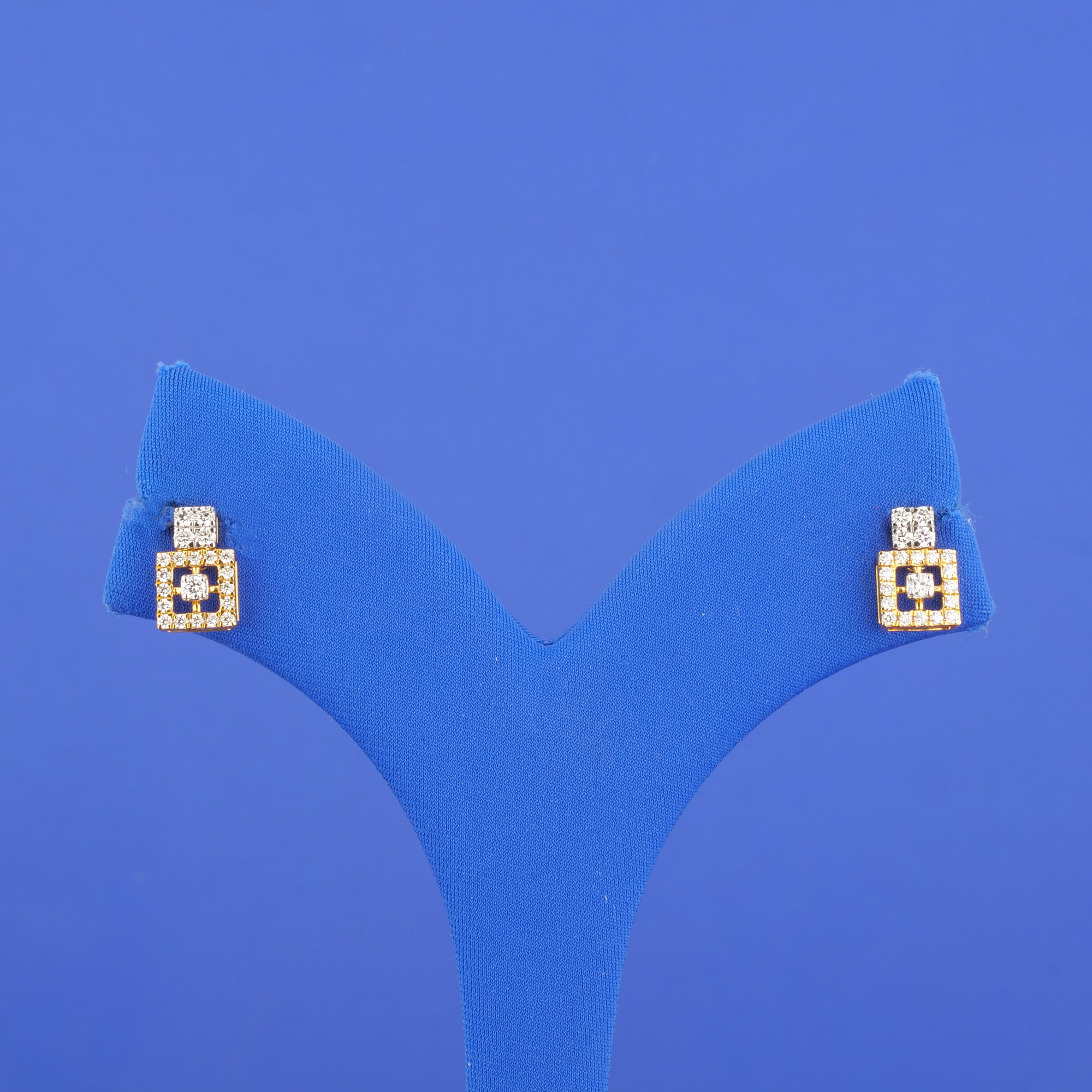 18K Yellow Gold Diamond 'Drop' Earrings