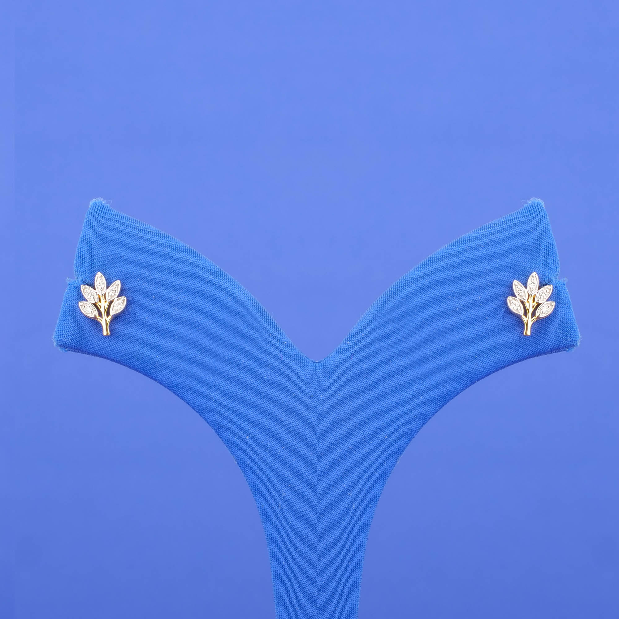 18K Yellow Gold Diamond Earrings