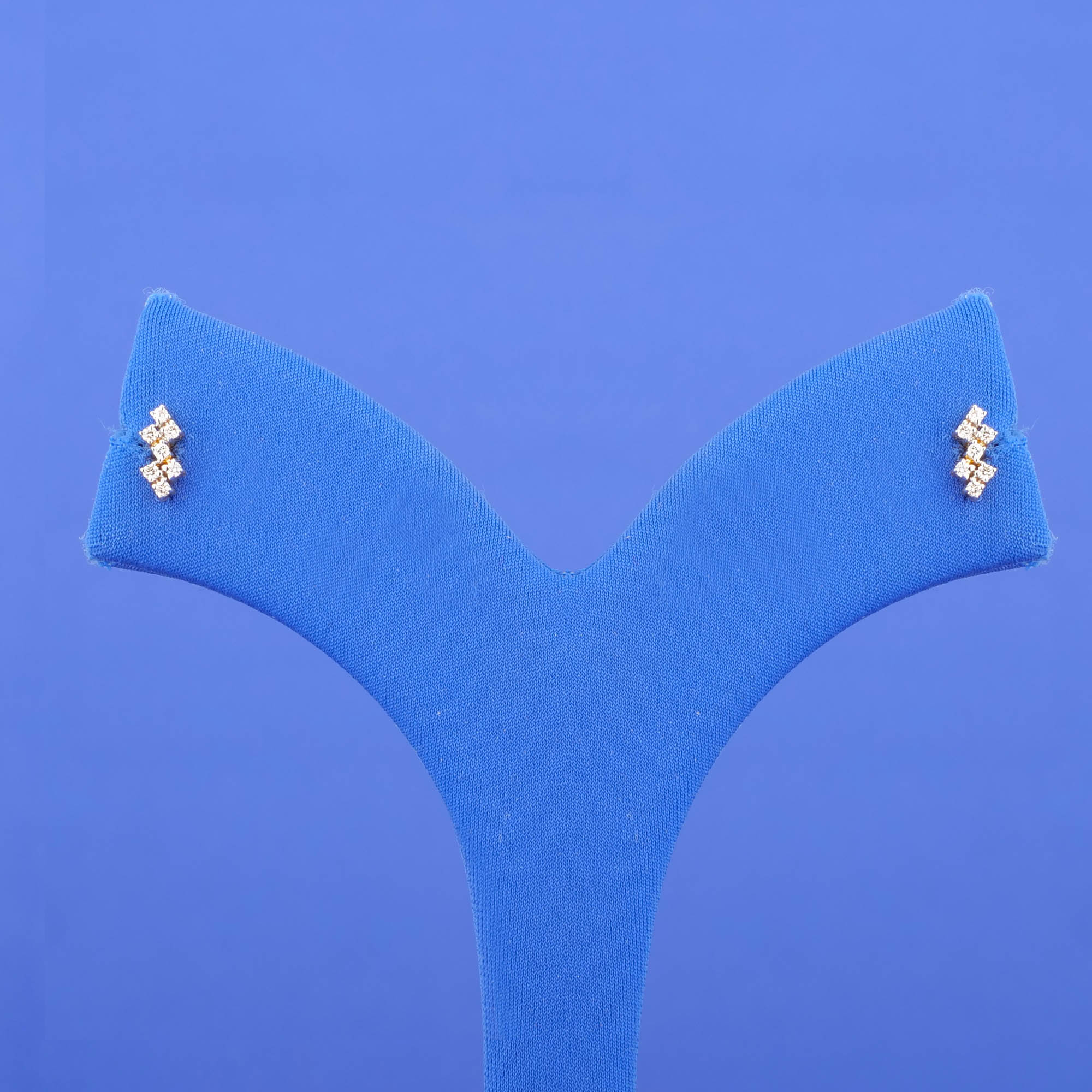 18K Yellow Gold Diamond Earrings