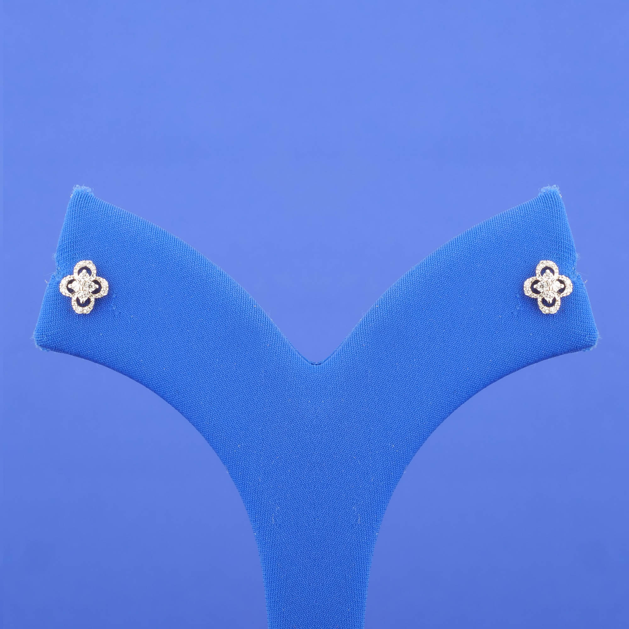 18K Yellow Gold Diamond Earrings