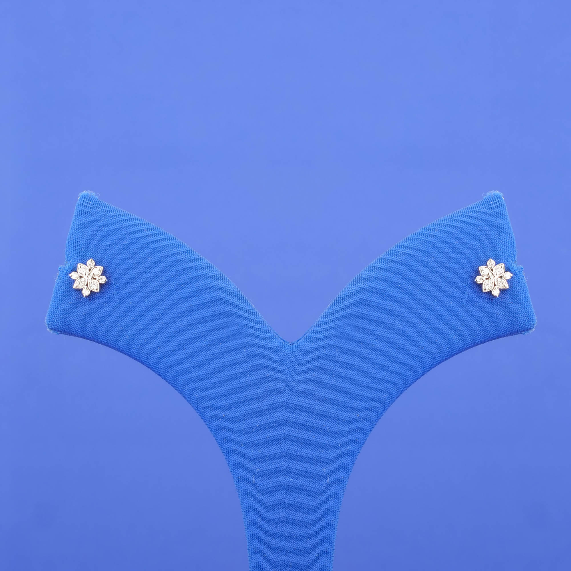 18K YG Diamond Earrings