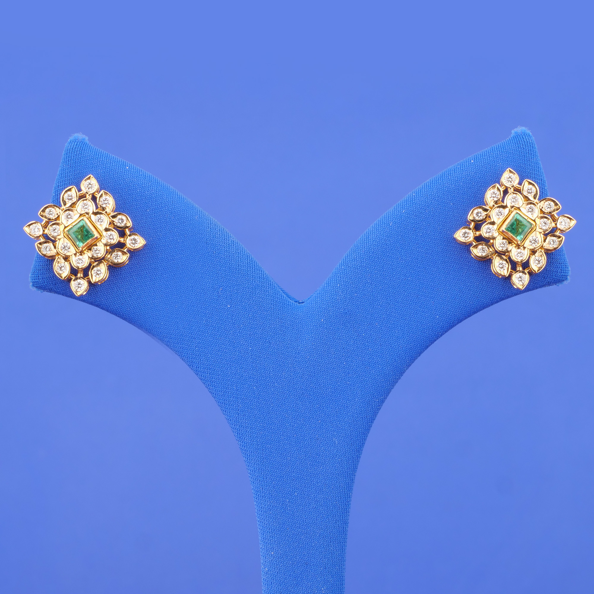 18K Gold Diamond Earrings (Intchg.)