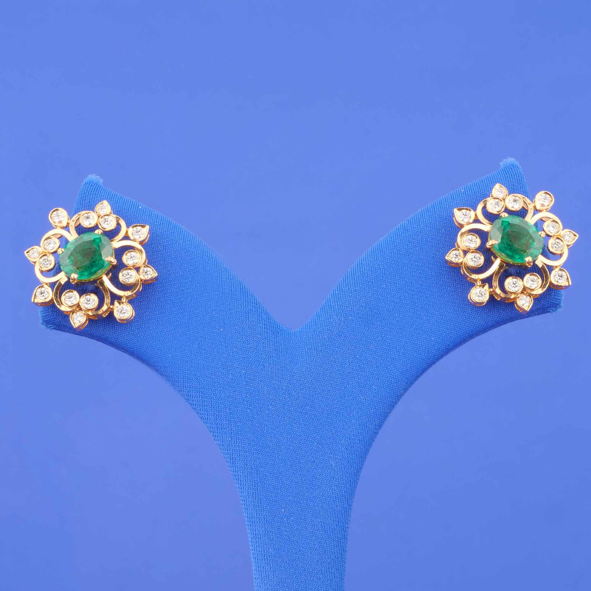 18K Gold Diamond Earrings (Intchg.)