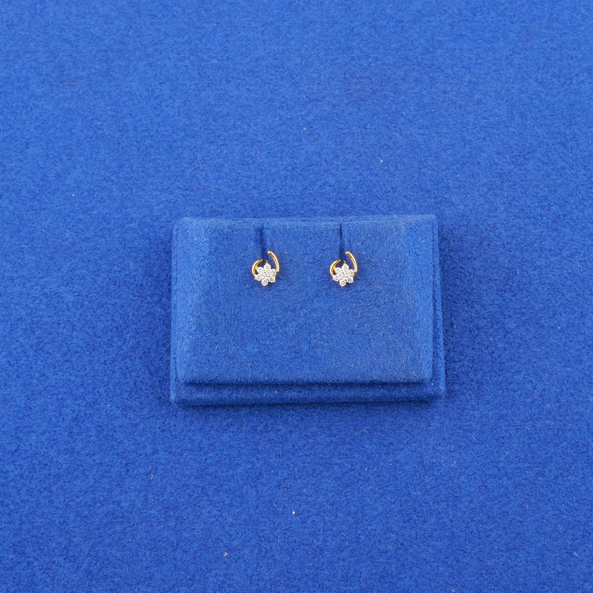 18K Yellow Gold Baby Diamond 'Butterfly' Earrings