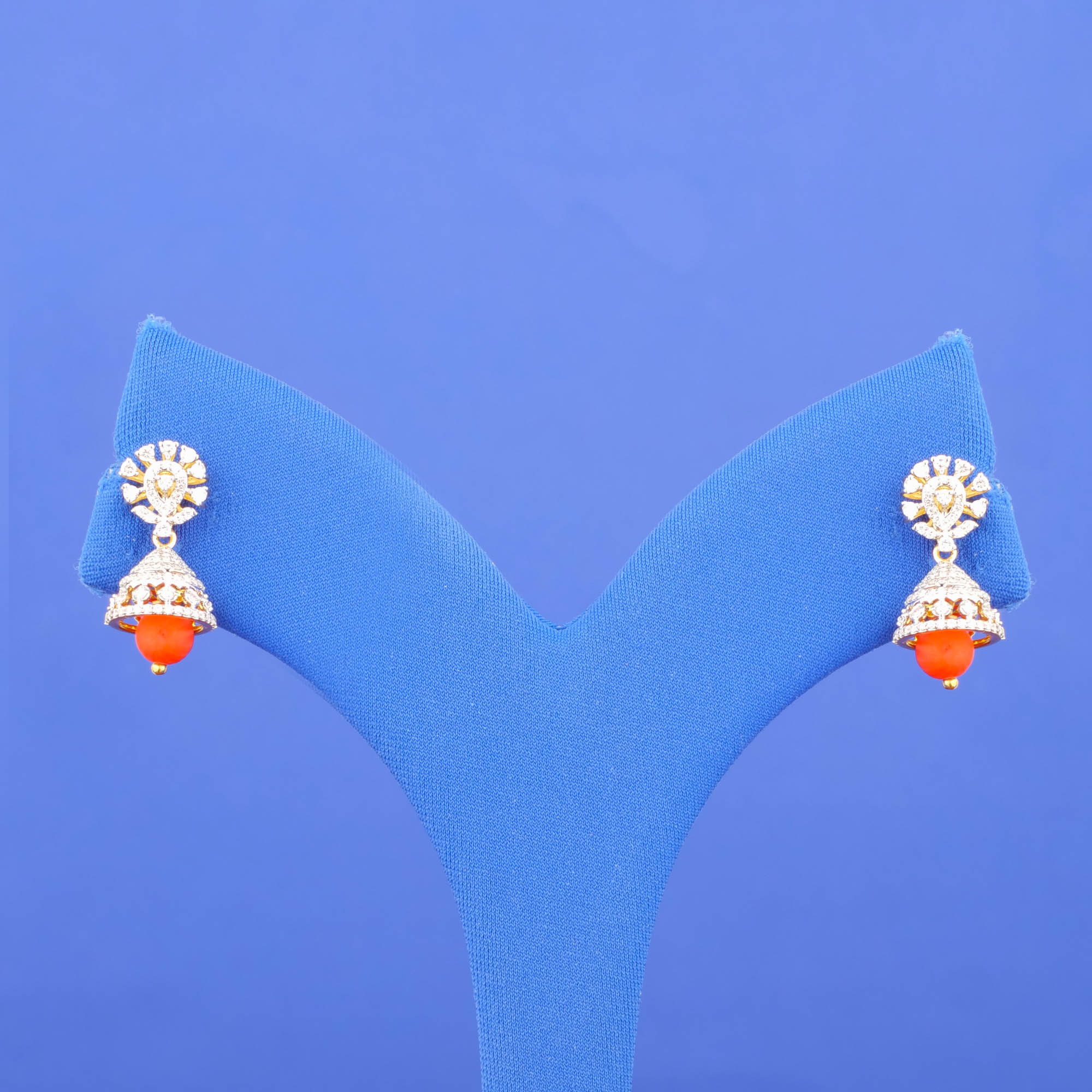 18K Gold Diamond 'Jhumka' Earrings