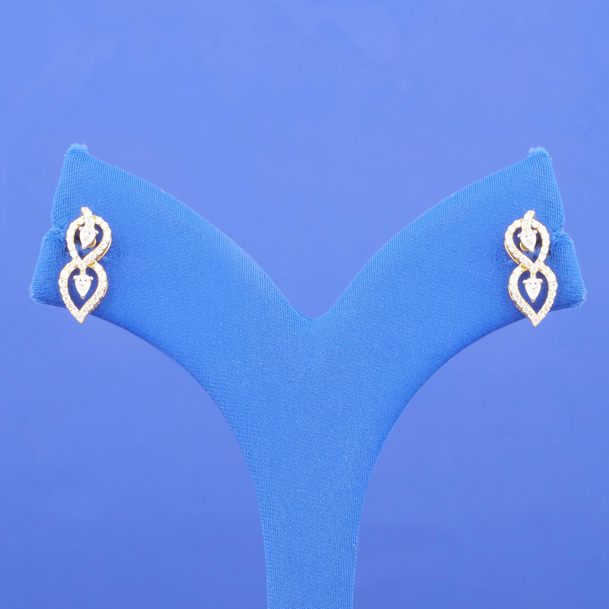 18K Yellow Gold Diamond 'Drop' Earrings