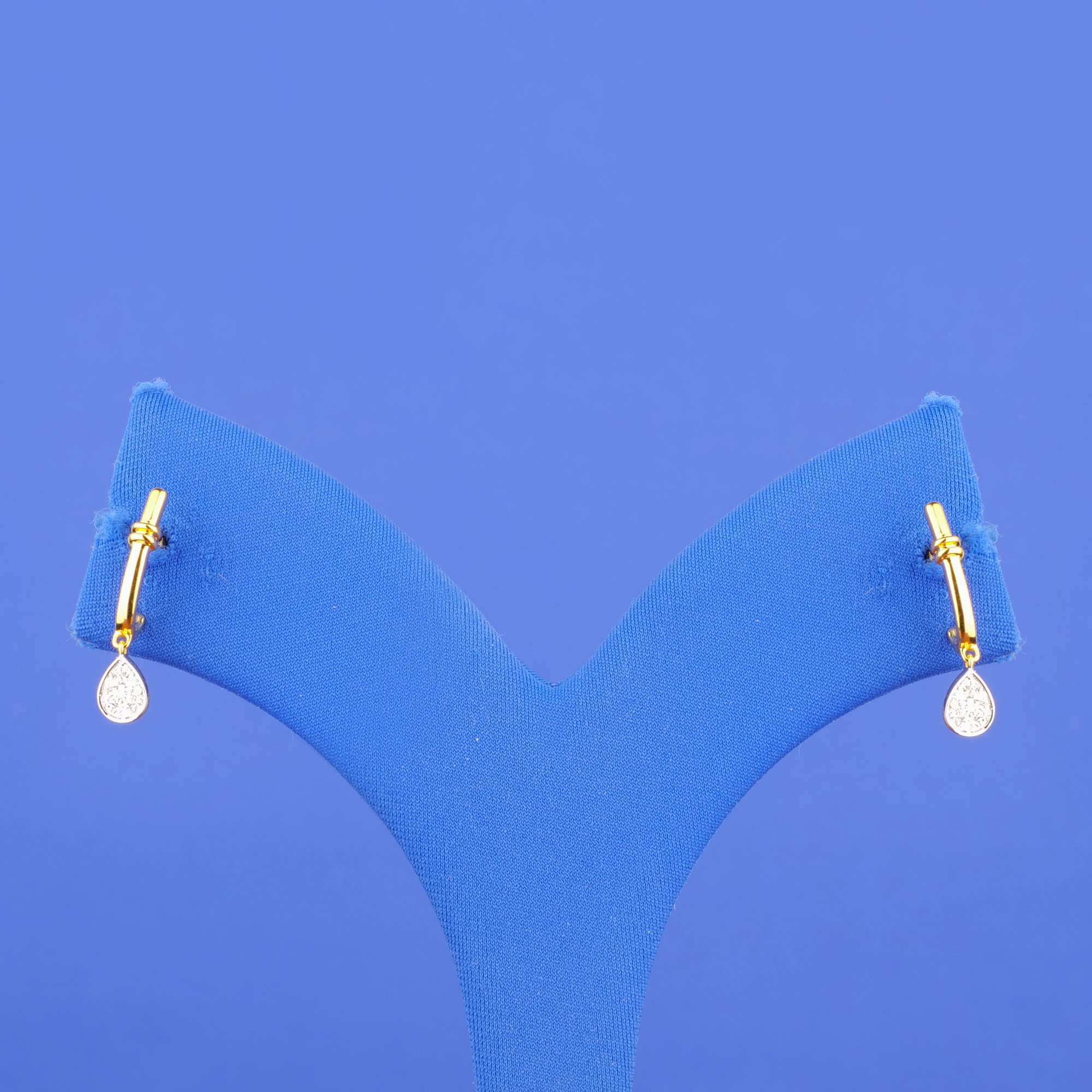 18K Yellow Gold Diamond 'Drop' Earrings