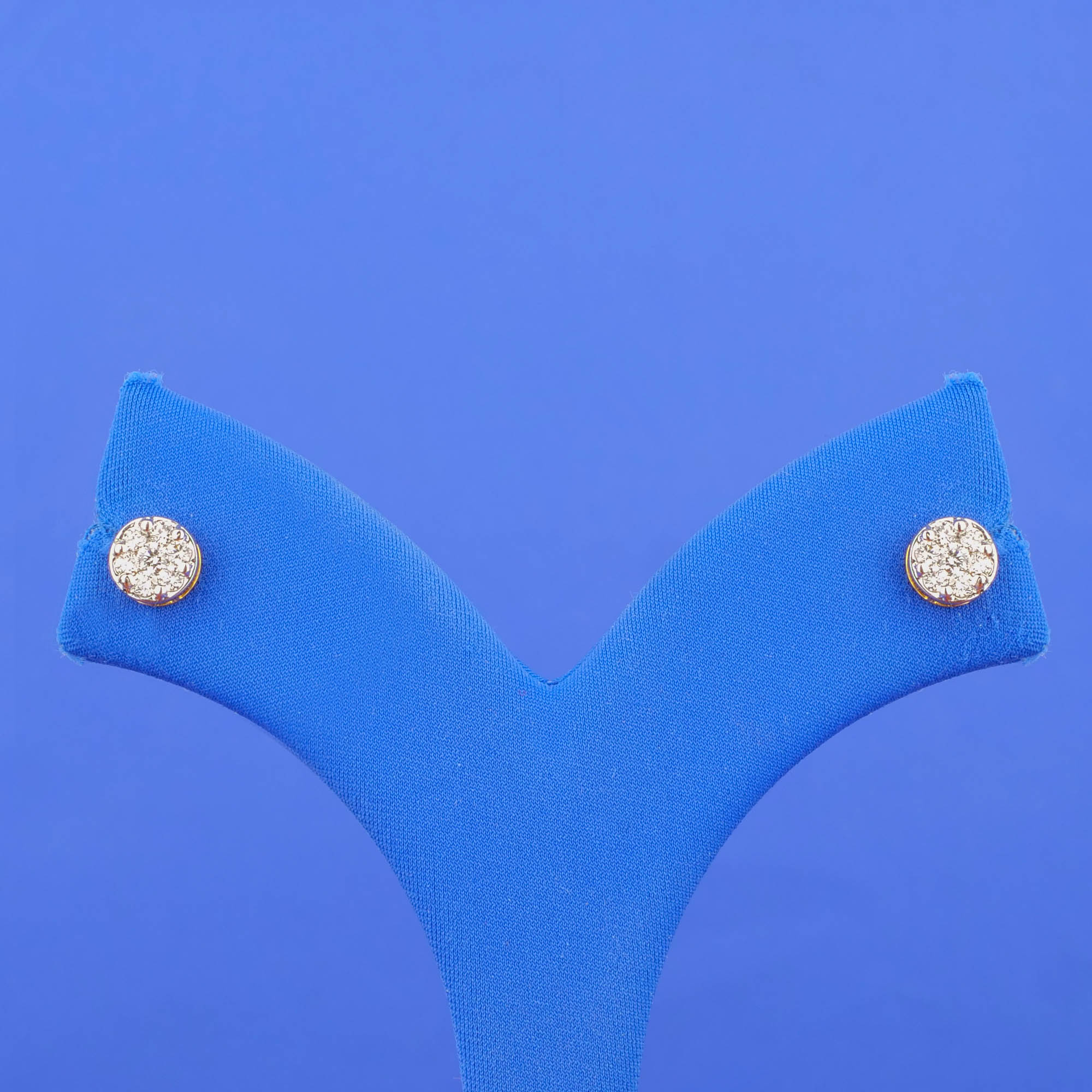18K Yellow Gold Diamond Earrings