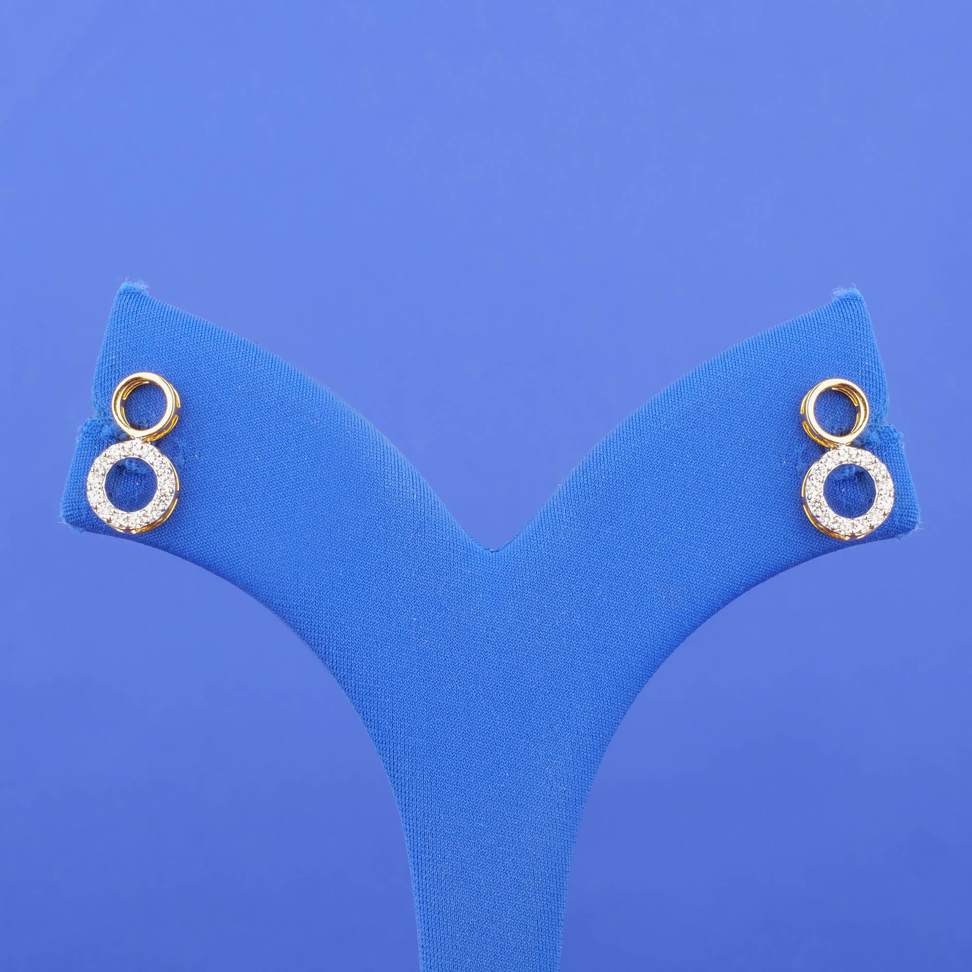 18K Yellow Gold Diamond 'Drop' Earrings
